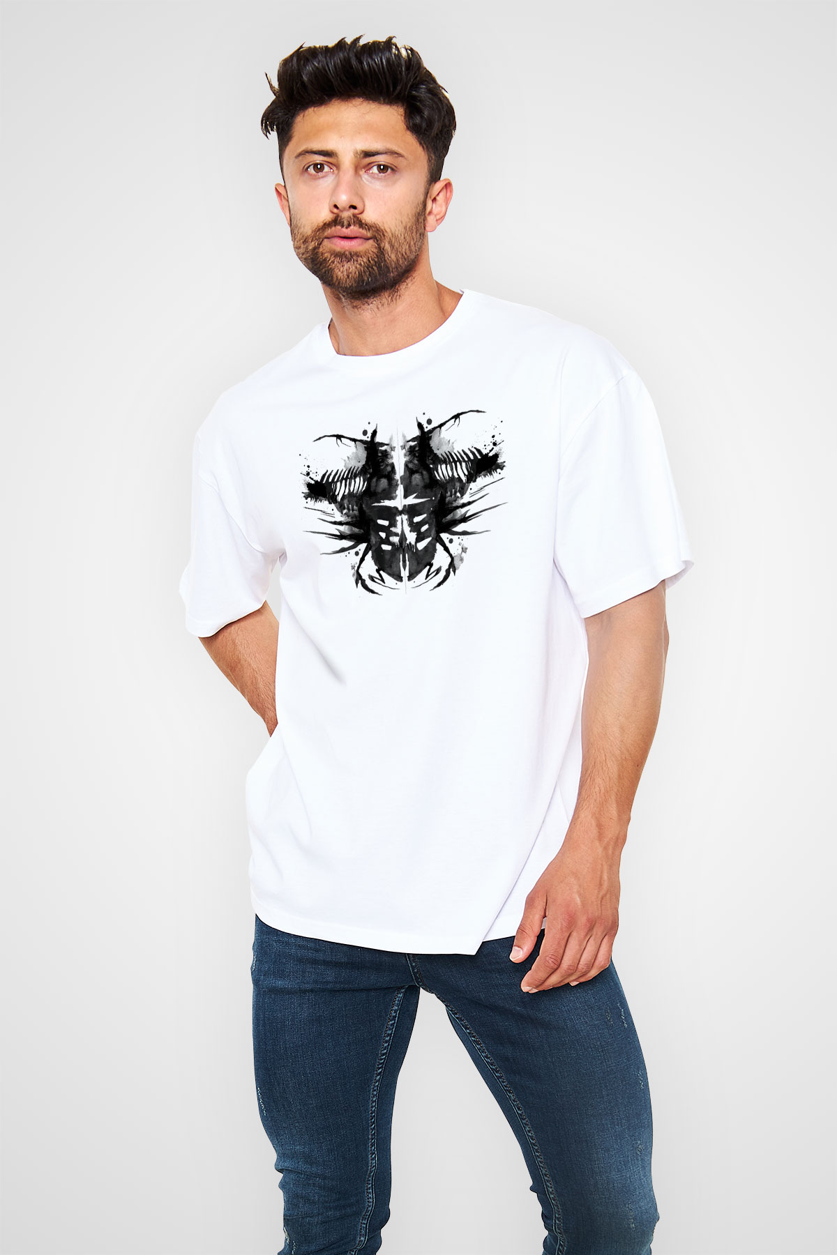 Dead Space Beyaz Unisex Oversize Tişört T-Shirt