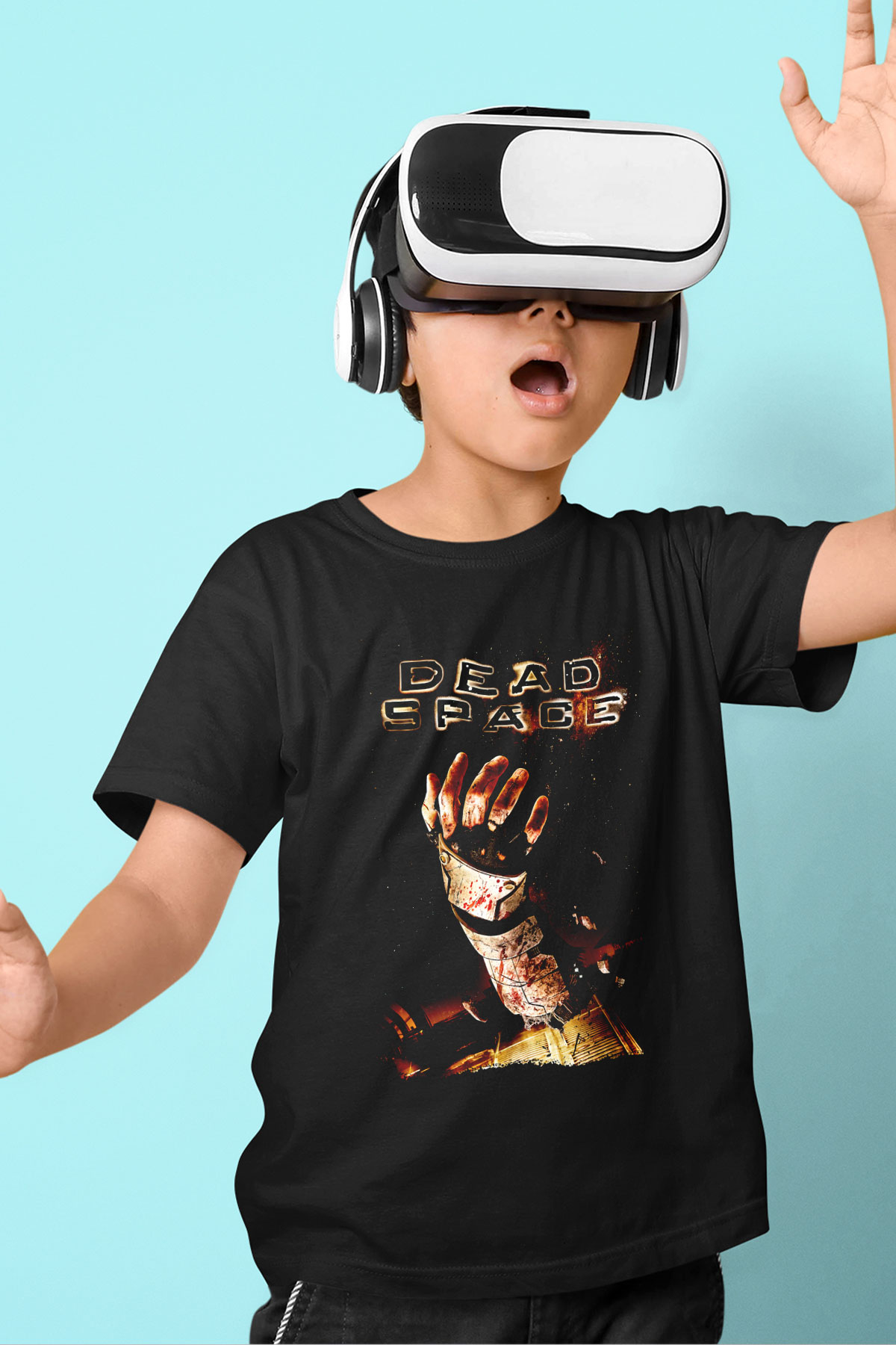 Dead Space Siyah Unisex Çocuk Tişört
