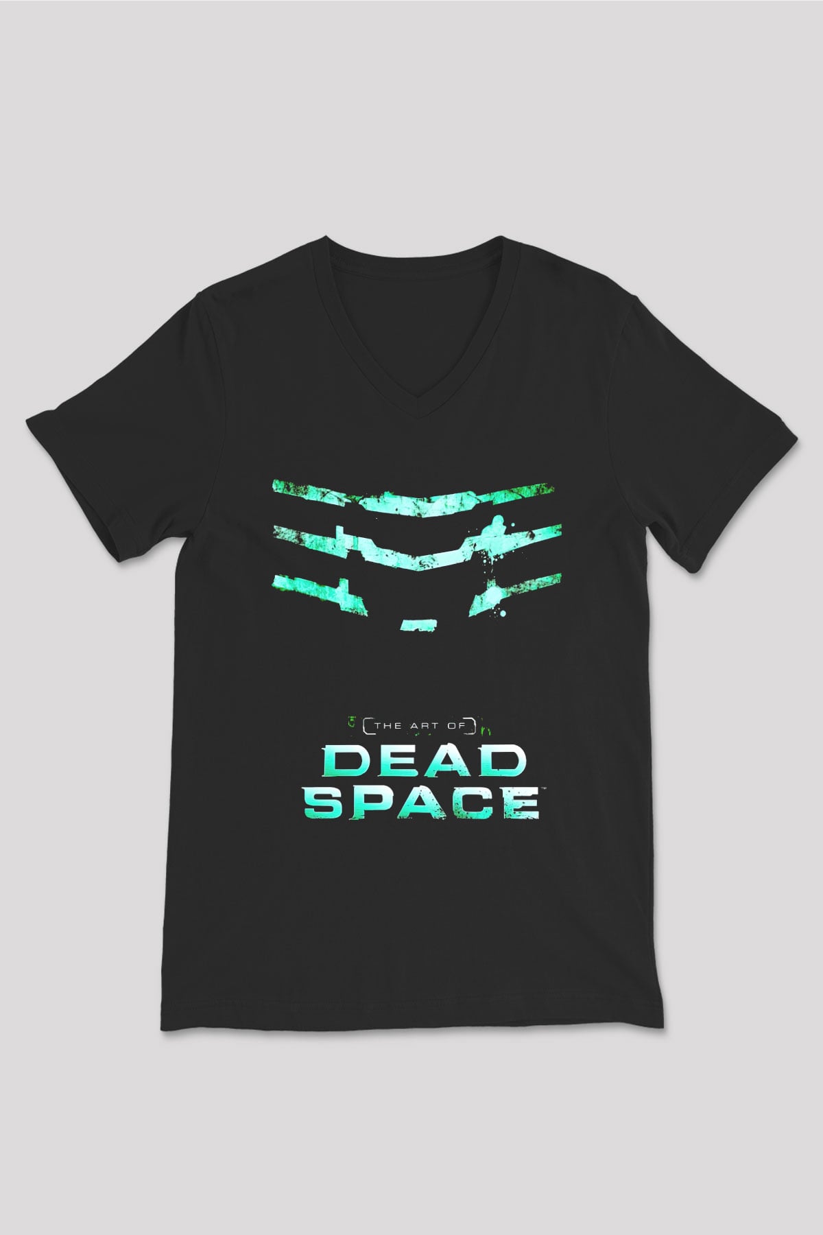 Dead Space Siyah Unisex V Yaka Tişört