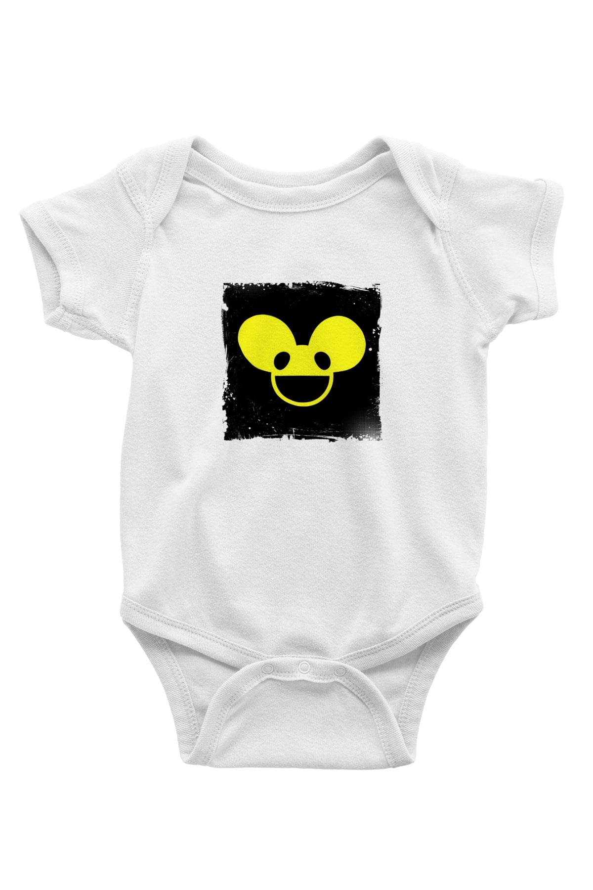 Deadmau5 Baskılı Beyaz Bebek Body - Zıbın