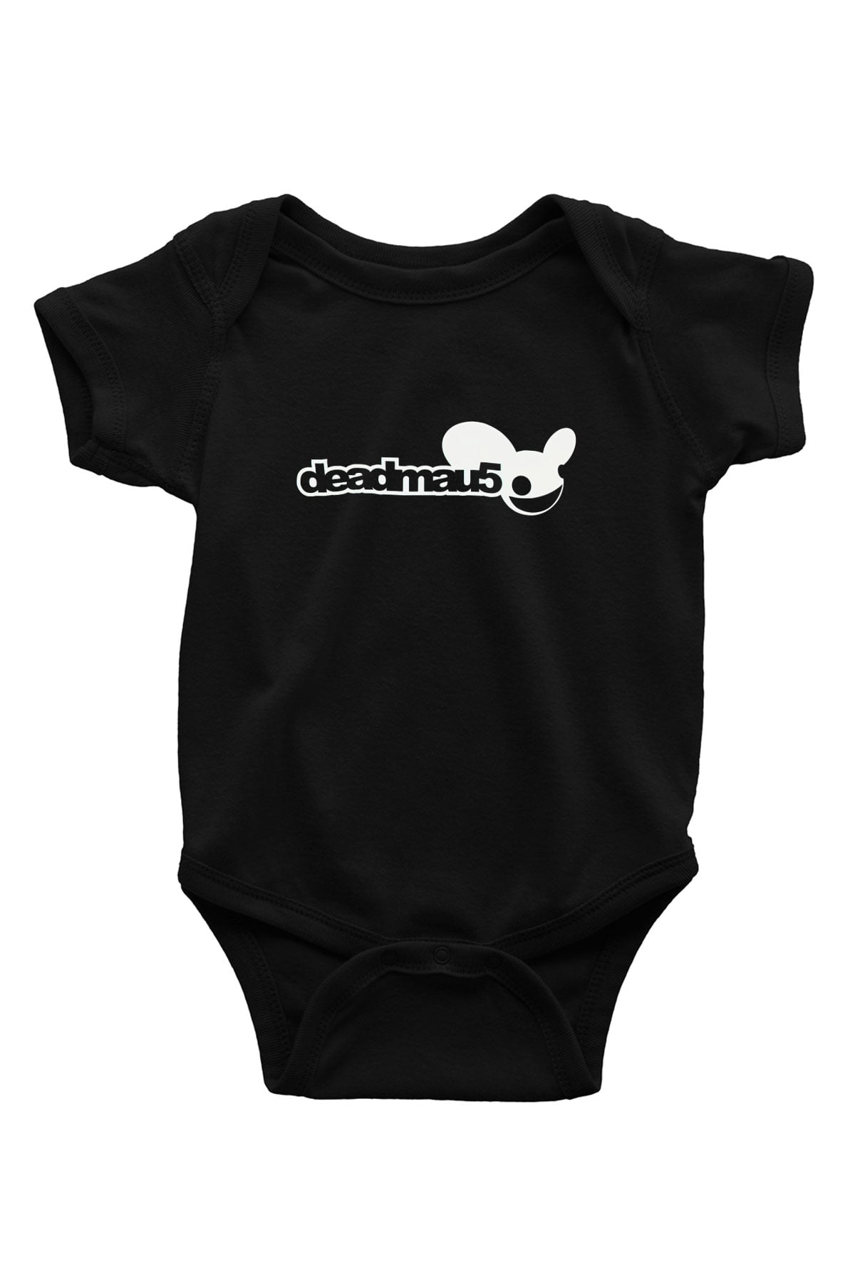 Deadmau5 Baskılı Siyah Bebek Body - Zıbın