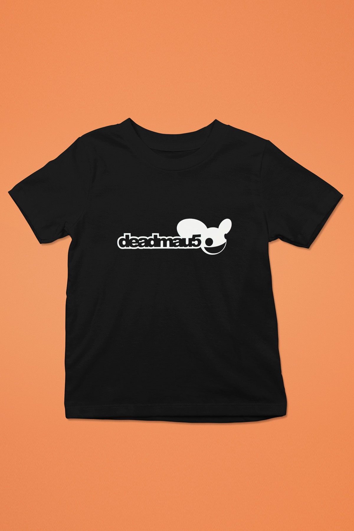 Deadmau5 Baskılı Siyah Unisex Çocuk Tişört