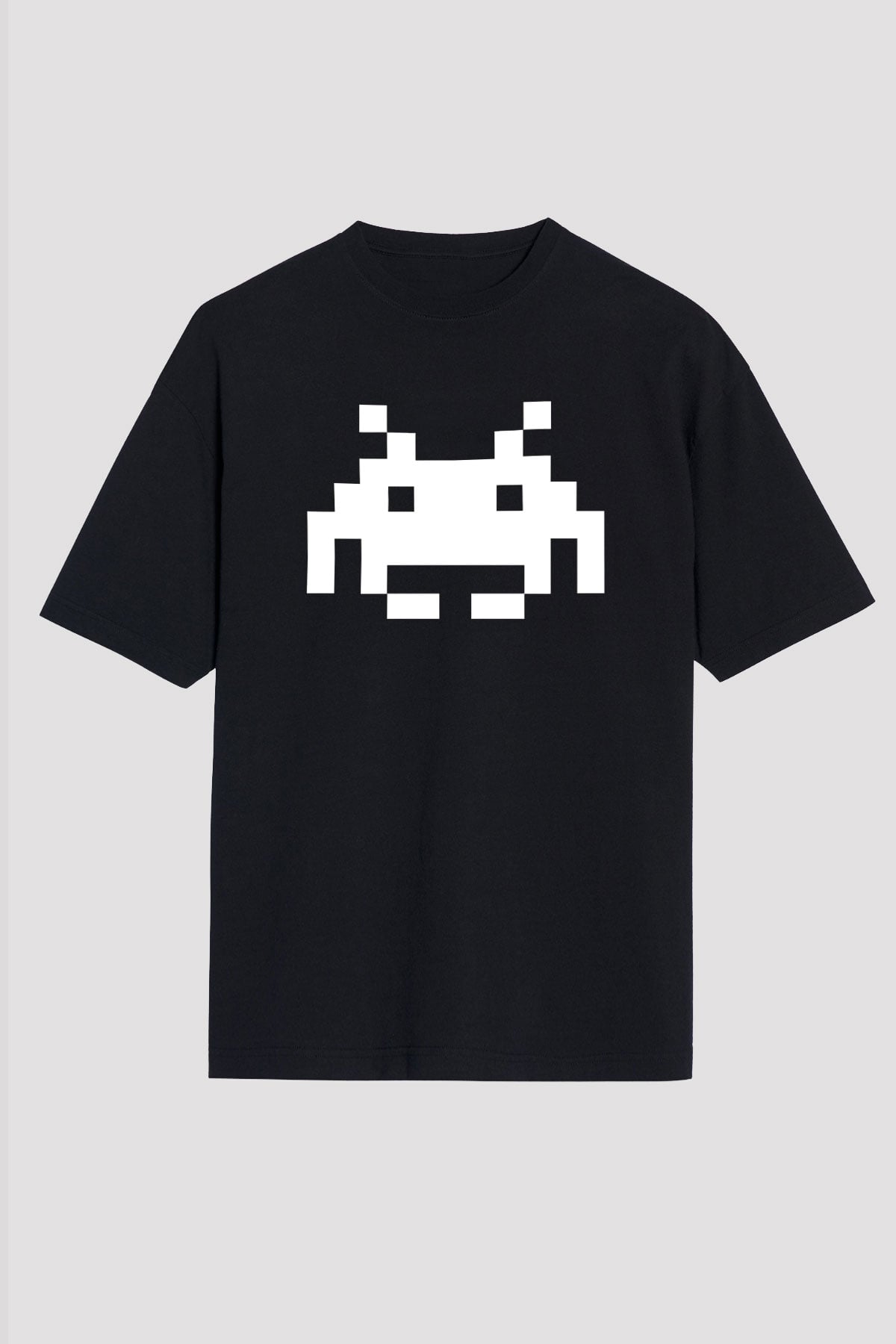 Deadmau5 Baskılı Unisex Siyah Oversize Tişört