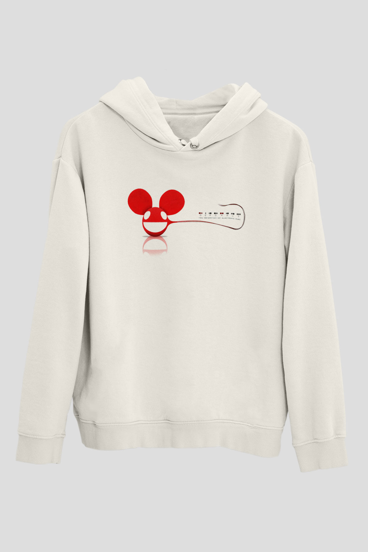 Deadmau5 Beyaz Unisex Kapşonlu Sweatshirt