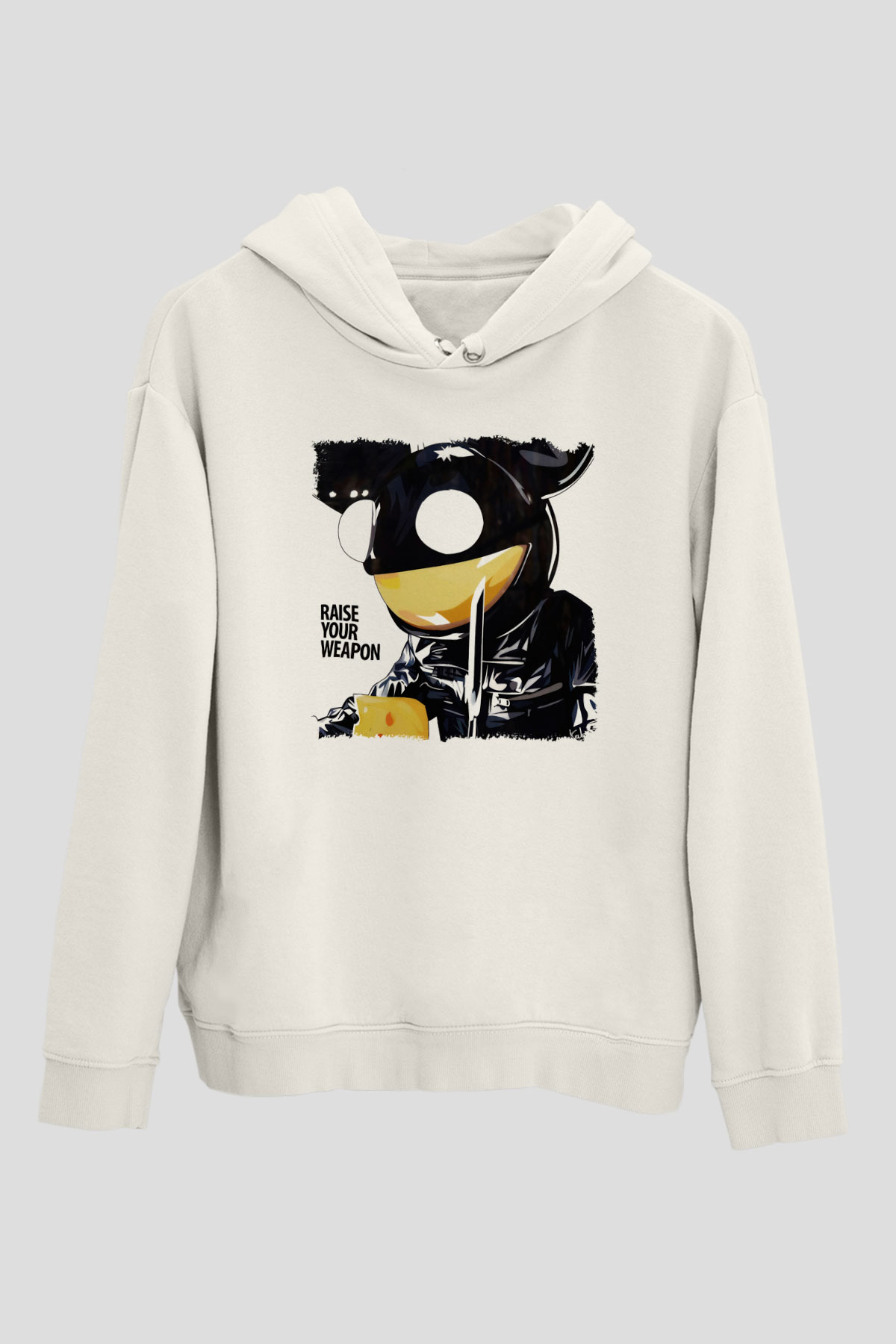 Deadmau5 Beyaz Unisex Kapşonlu Sweatshirt