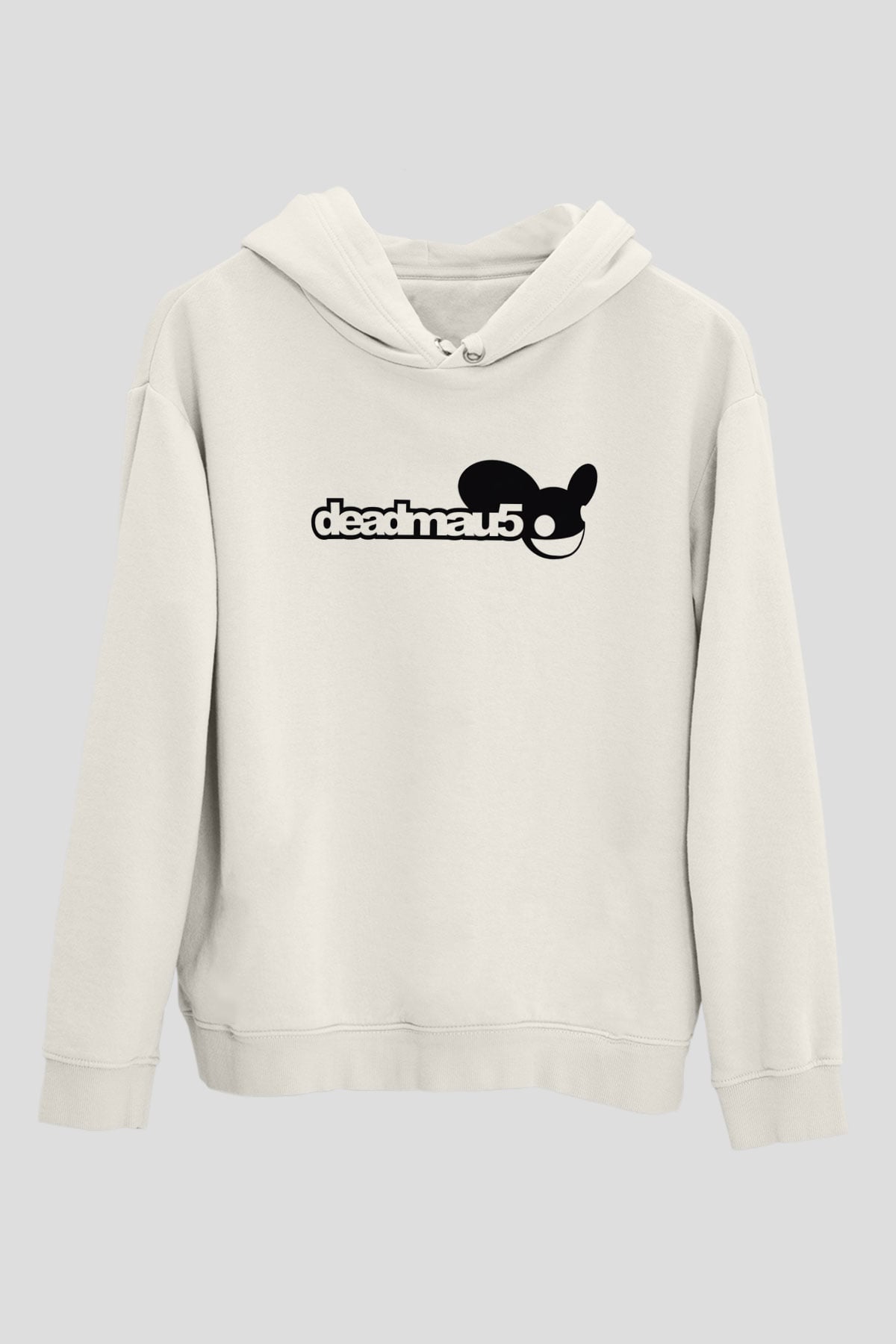 Deadmau5 Beyaz Unisex Kapşonlu Sweatshirt