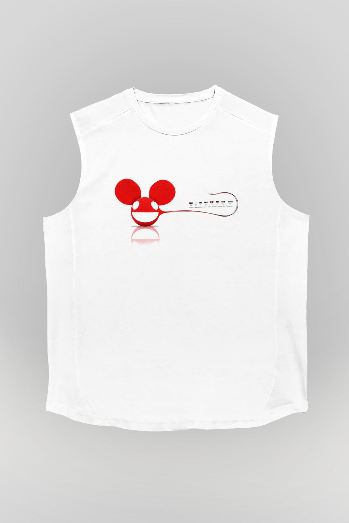 Deadmau5 Beyaz Unisex Kolsuz Tişört