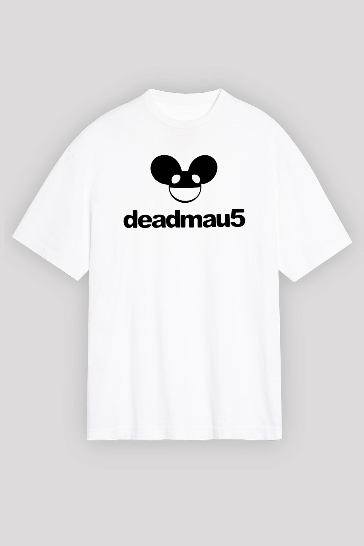 Deadmau5 Beyaz Unisex Oversize Tişört T-Shirt