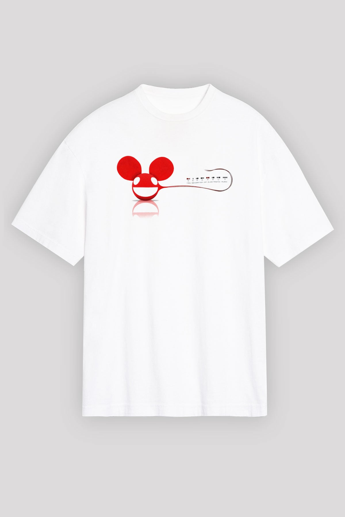 Deadmau5 Beyaz Unisex Oversize Tişört T-Shirt