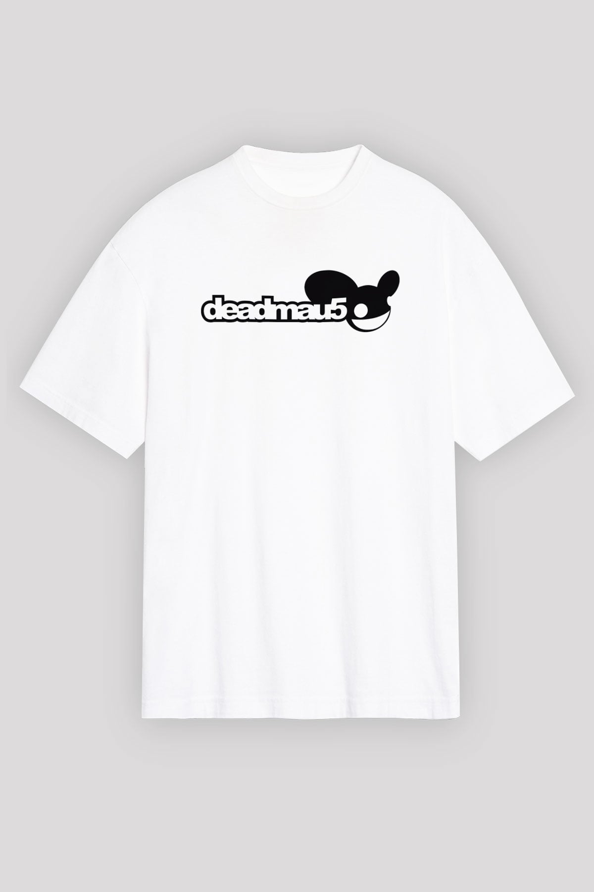 Deadmau5 Beyaz Unisex Oversize Tişört T-Shirt