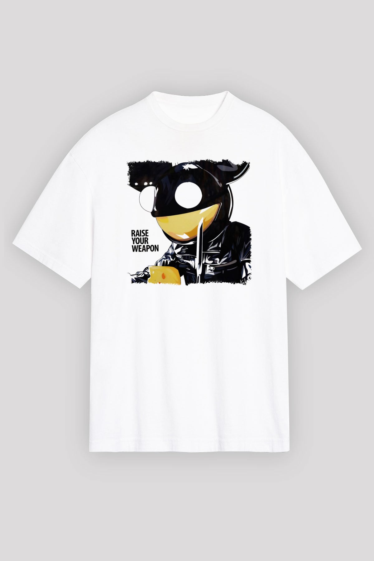 Deadmau5 Beyaz Unisex Oversize Tişört T-Shirt