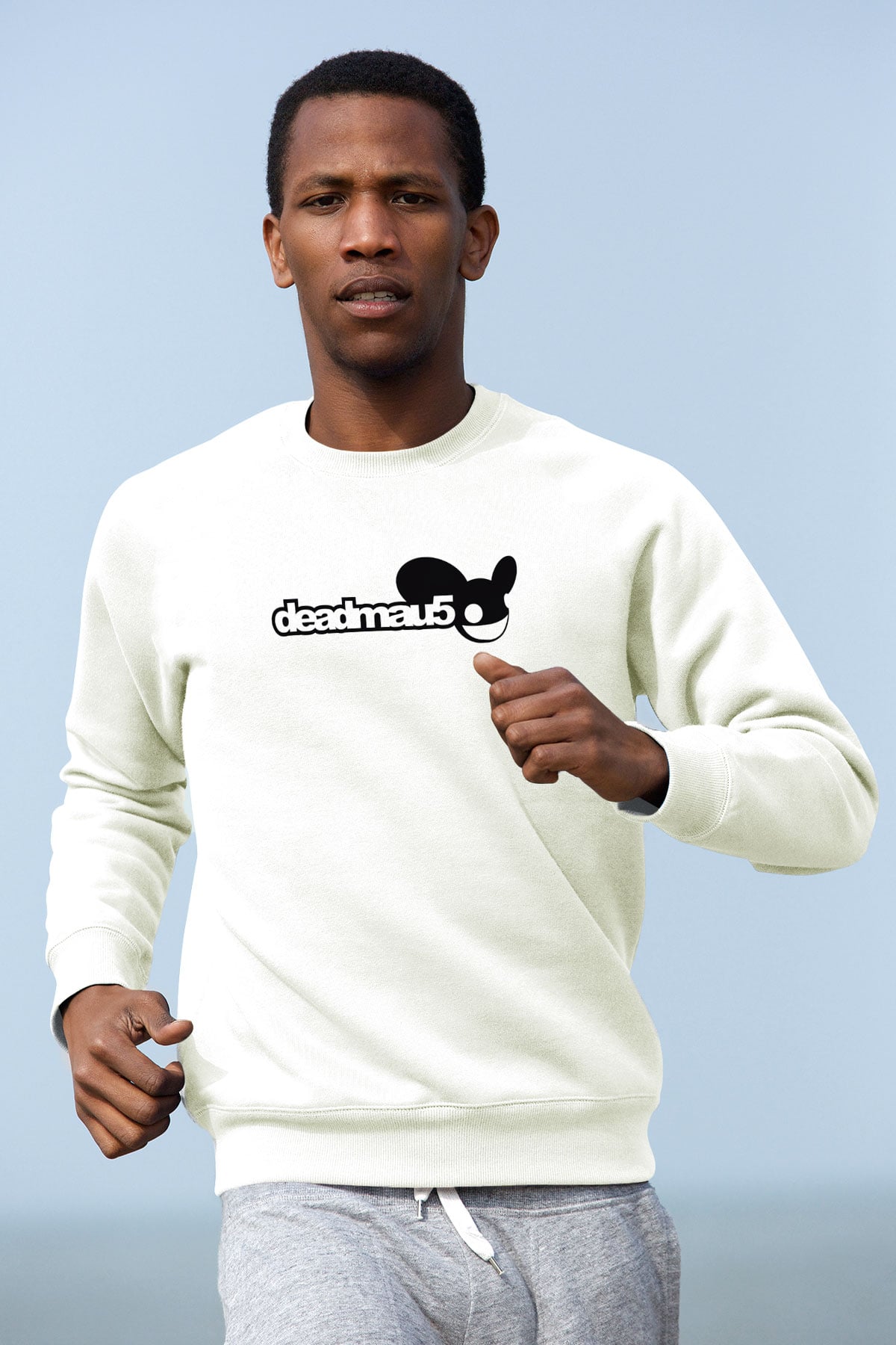 Deadmau5 Beyaz Unisex Sweatshirt