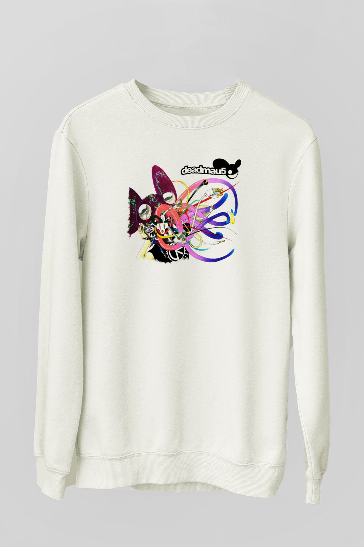 Deadmau5 Beyaz Unisex Sweatshirt