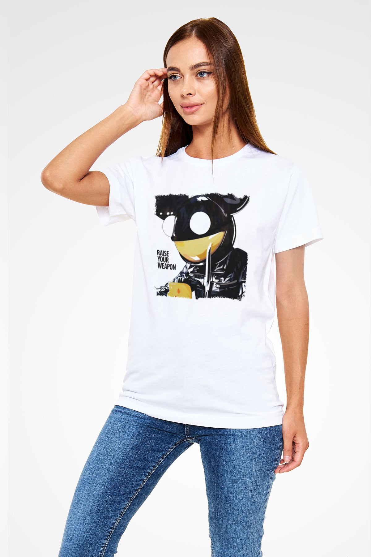 Deadmau5 Beyaz Unisex Tişört T-Shirt - TişörtFabrikası