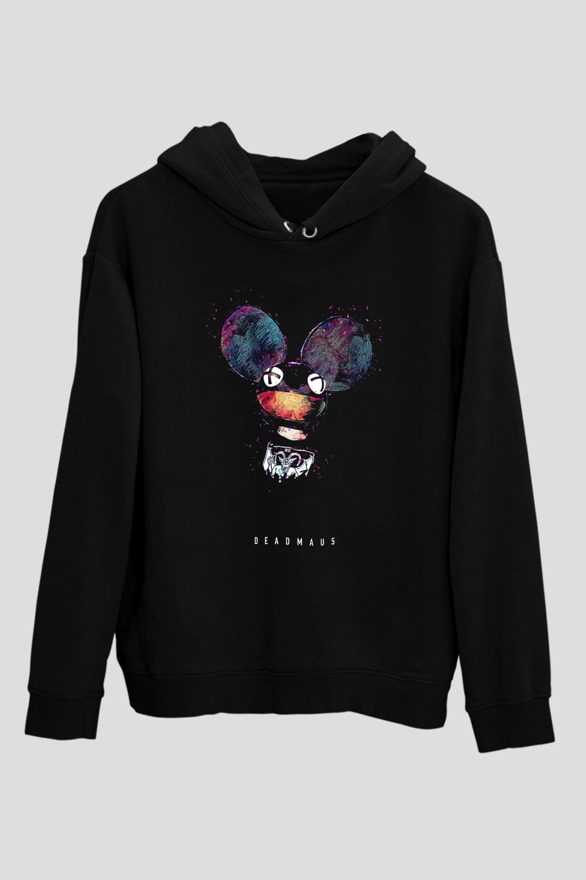 Deadmau5 Siyah Unisex Kapüşonlu Sweatshirt