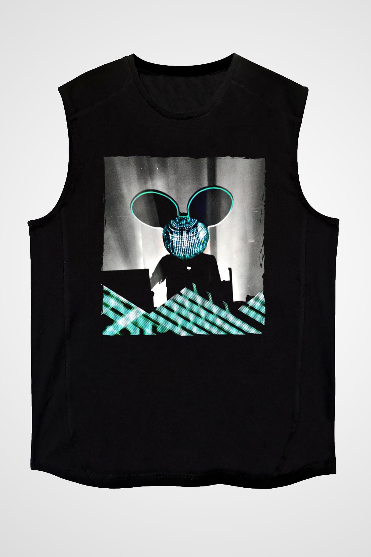 Deadmau5 Siyah Unisex Kolsuz Tişört