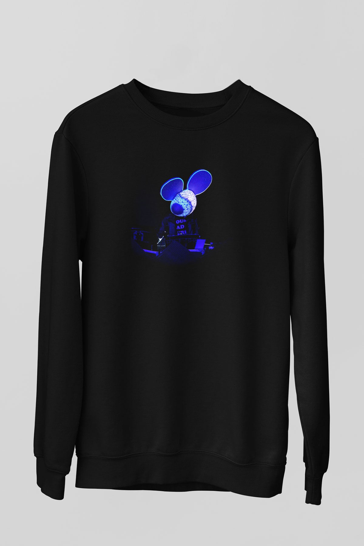 Deadmau5 Siyah Unisex Sweatshirt