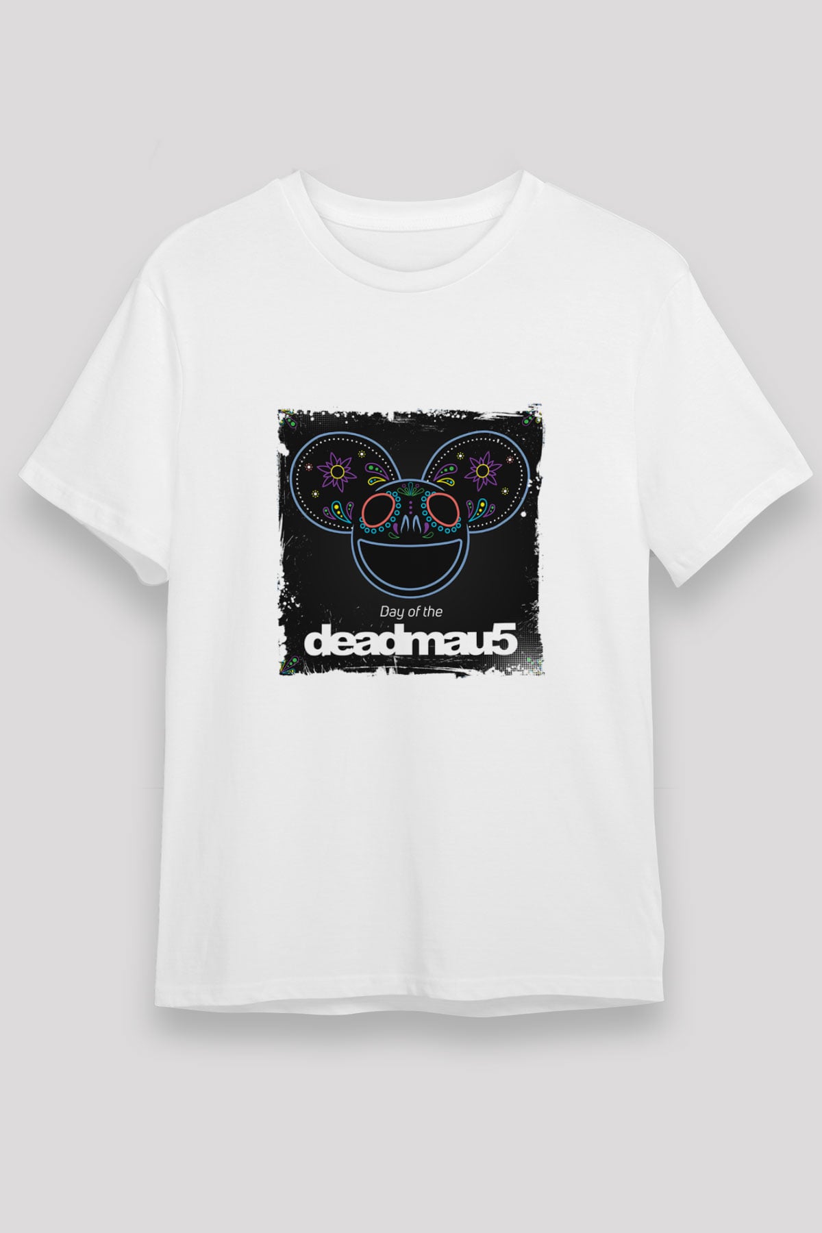 Deadmau5Baskılı Beyaz Tişört