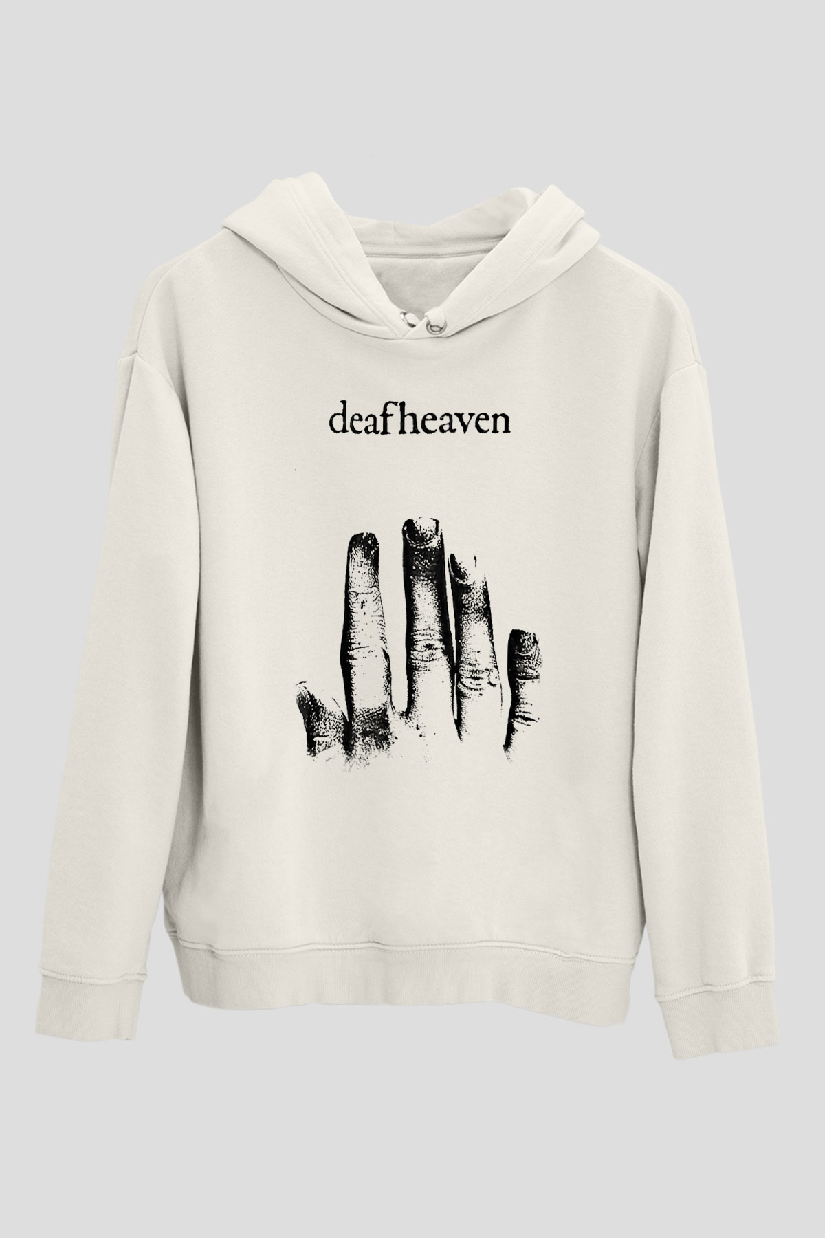 Deafheaven Baskılı Unisex Beyaz Hoodie