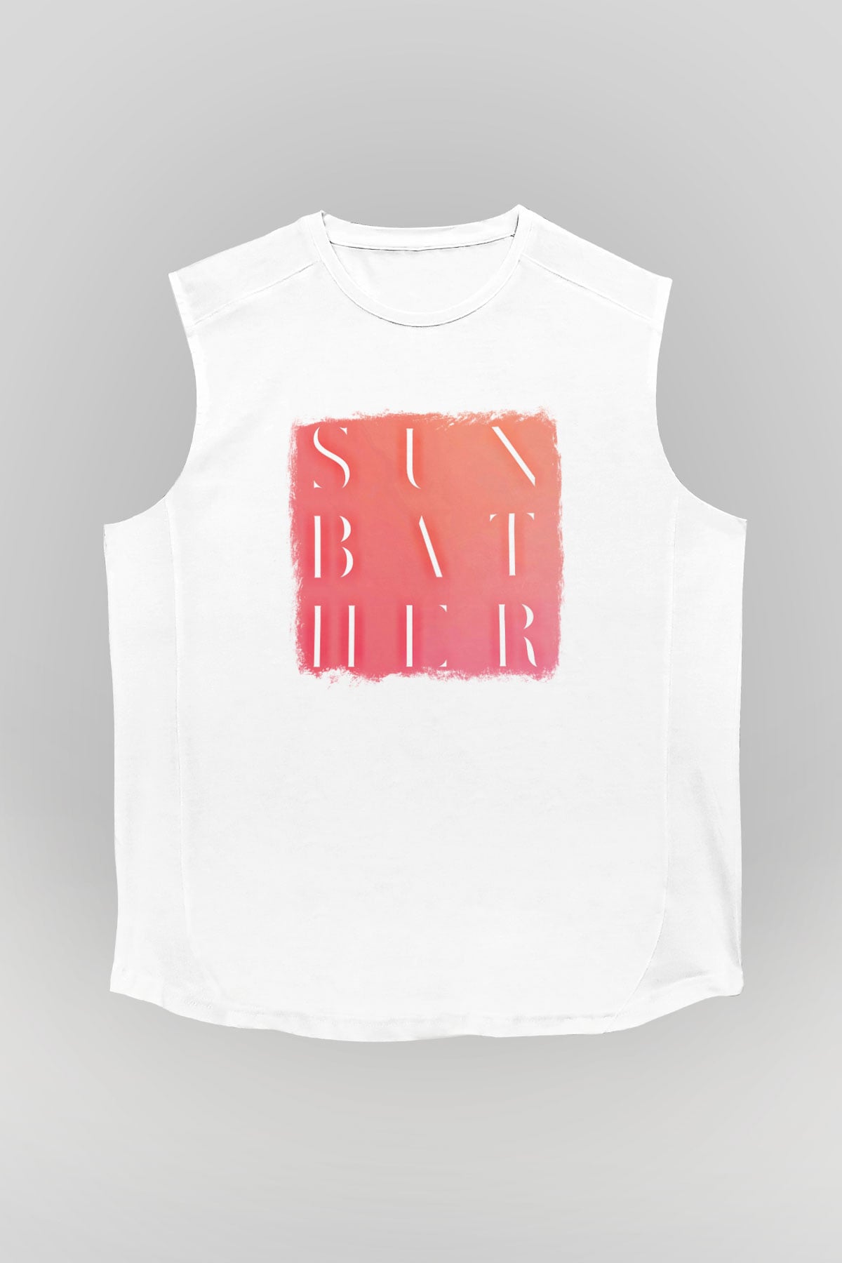 Deafheaven Baskılı Unisex Beyaz Kolsuz Tişört
