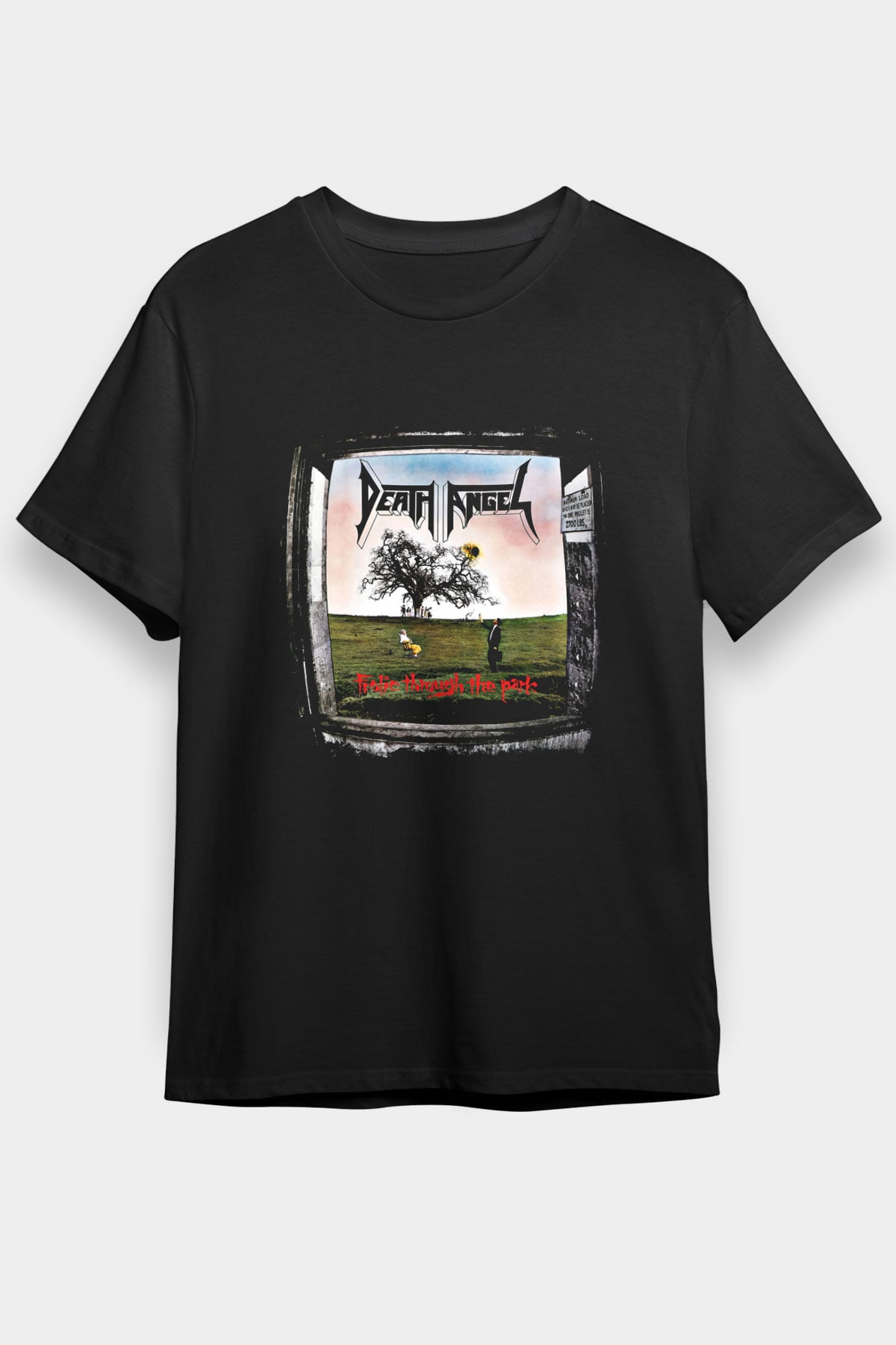 Death Angel Baskılı Unisex Siyah Tişört