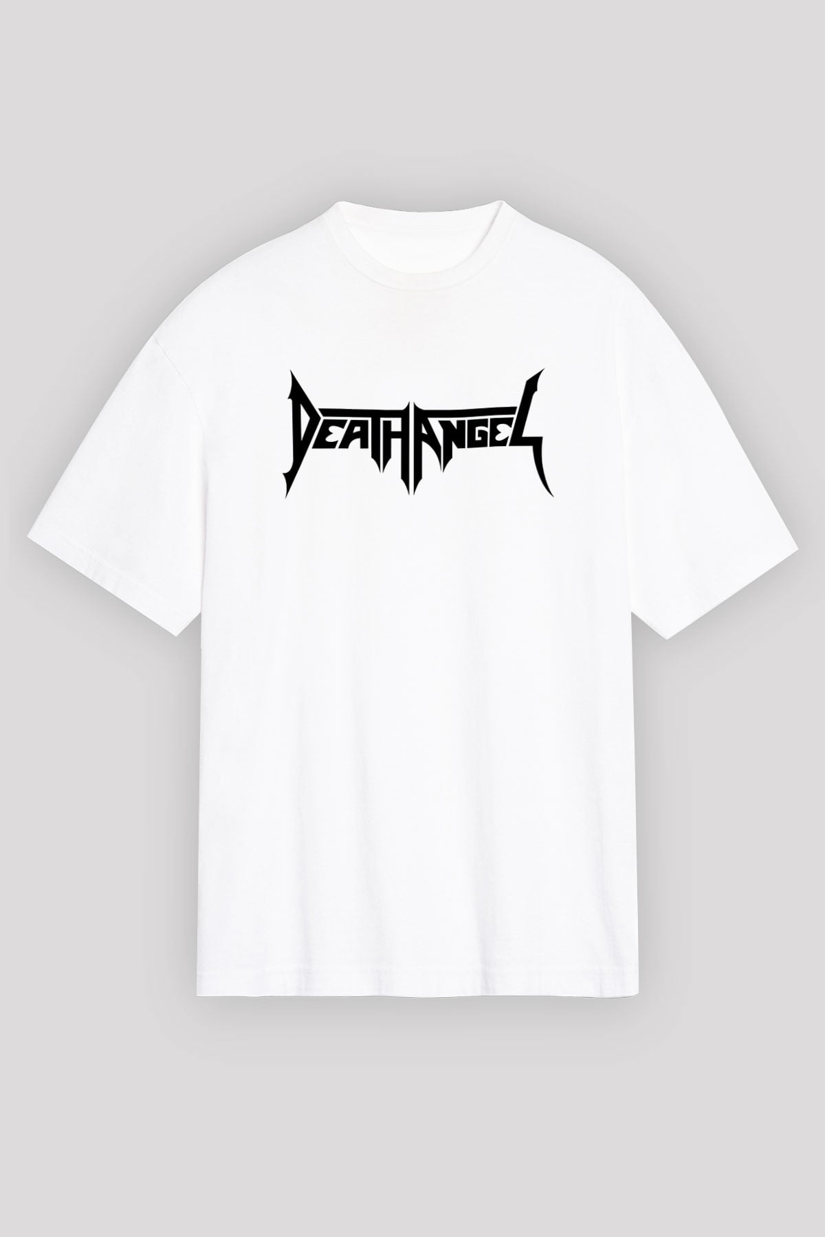 Death Angel Beyaz Unisex Oversize Tişört T-Shirt