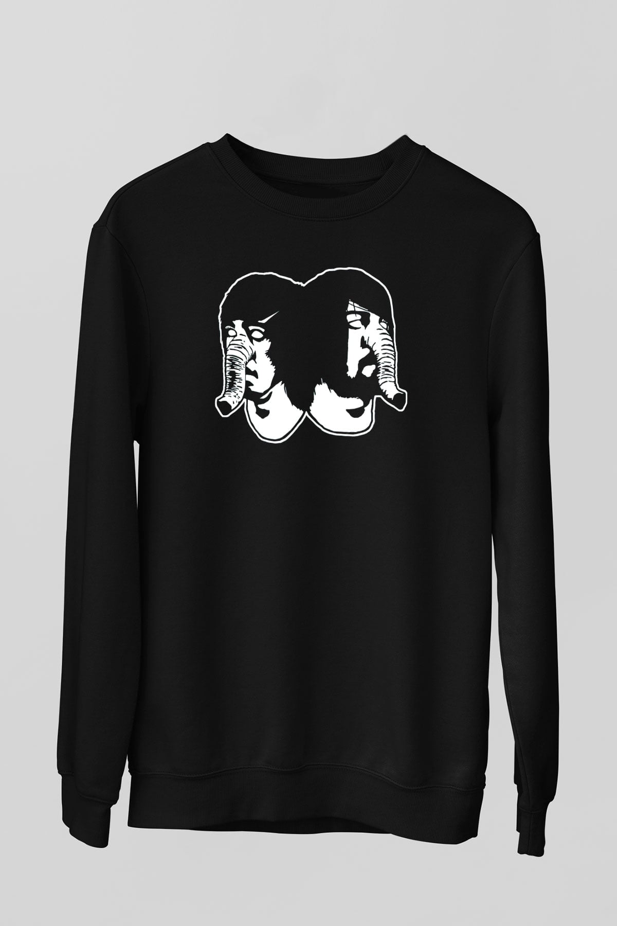 Death from Above Siyah Unisex Sweatshirt