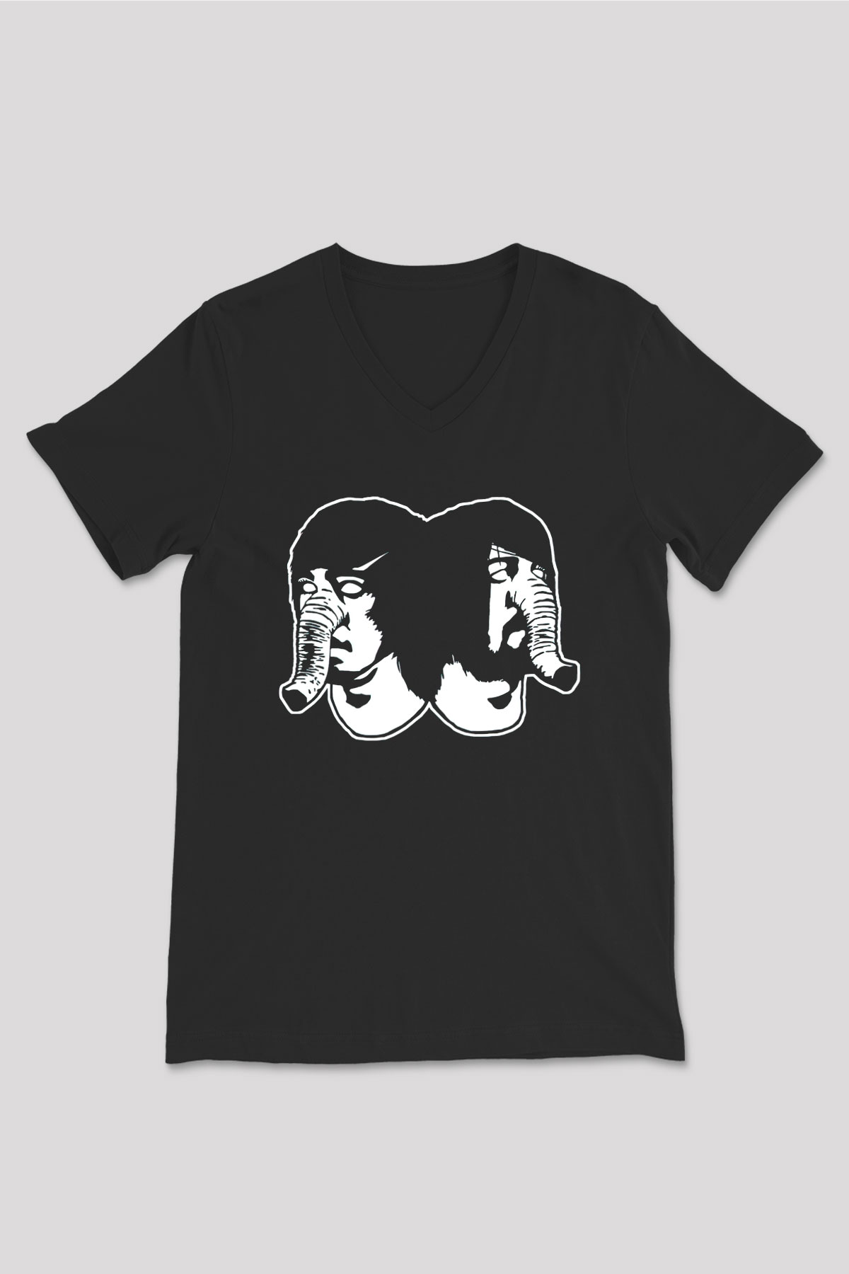 Death from Above Siyah Unisex V Yaka Tişört
