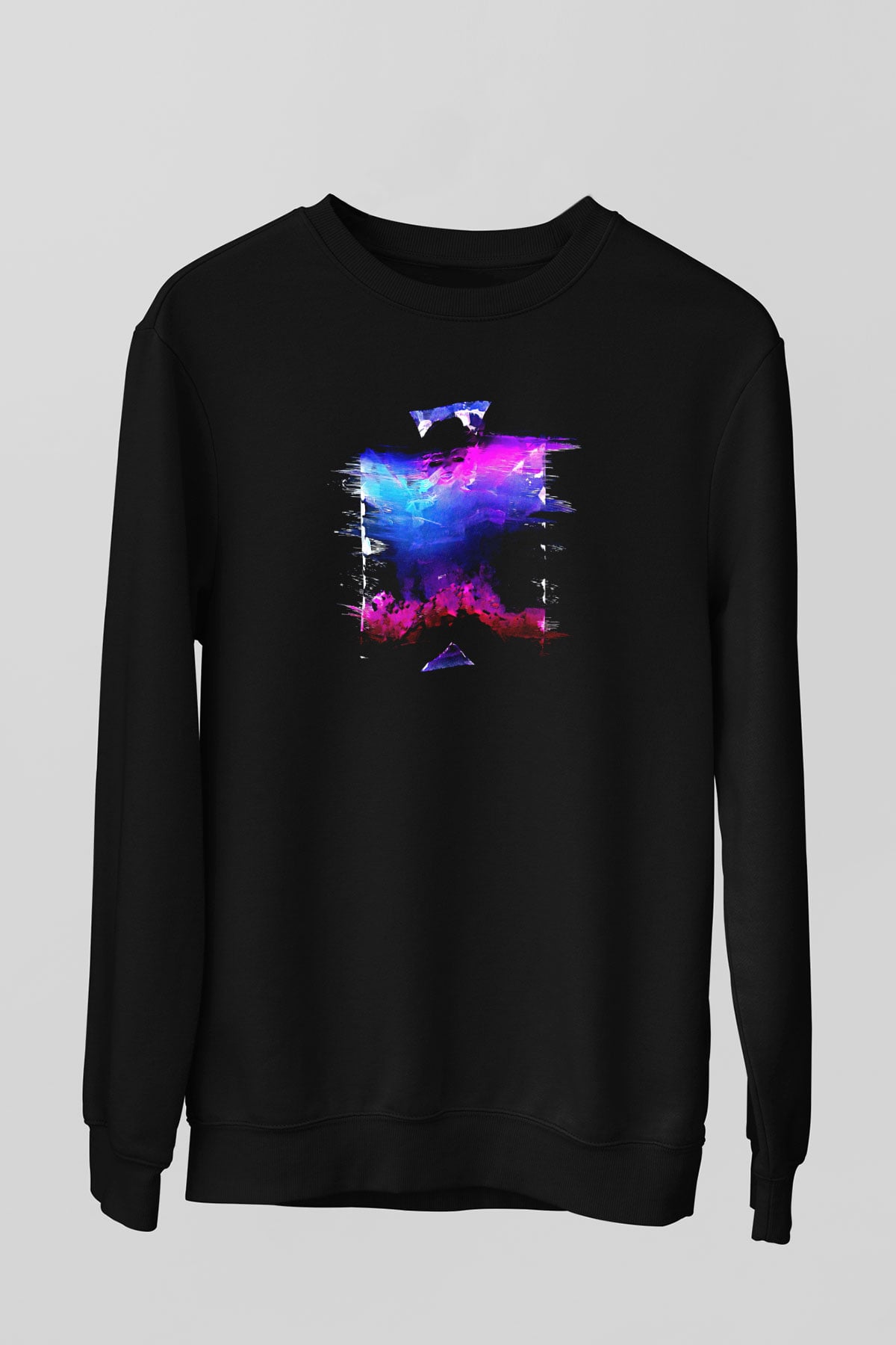Death Grips Baskılı Unisex Siyah Sweatshirt