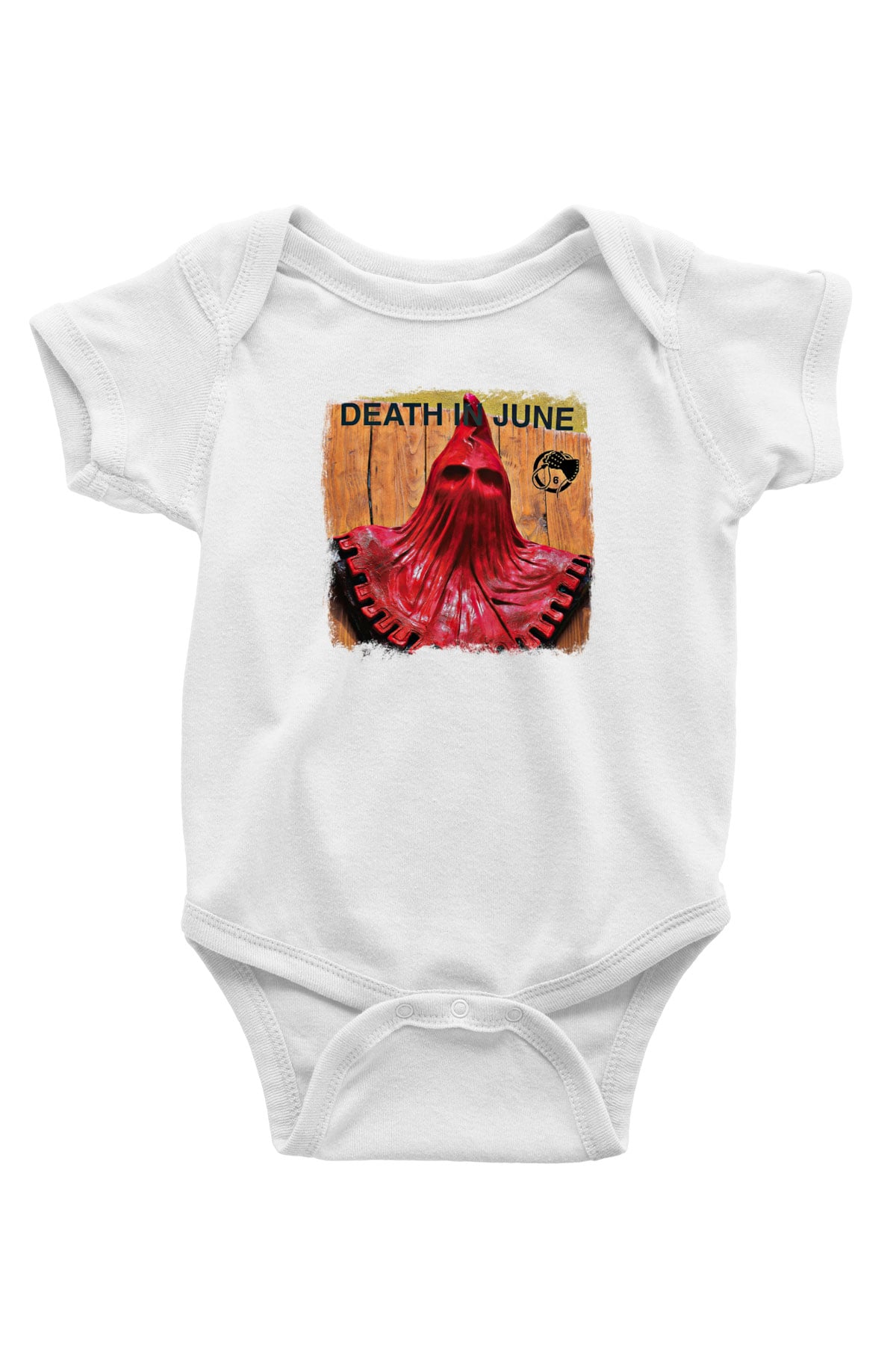 Death in June Baskılı Unisex Beyaz Bebek Body - Zıbın