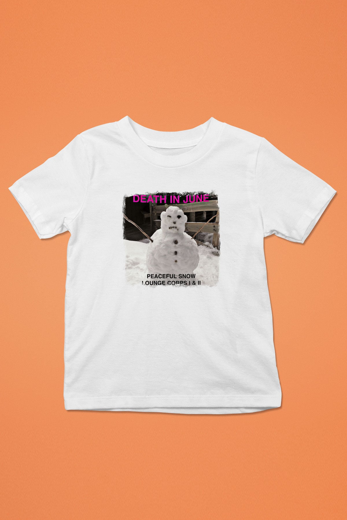 Death in June Baskılı Unisex Beyaz Çocuk Tişört