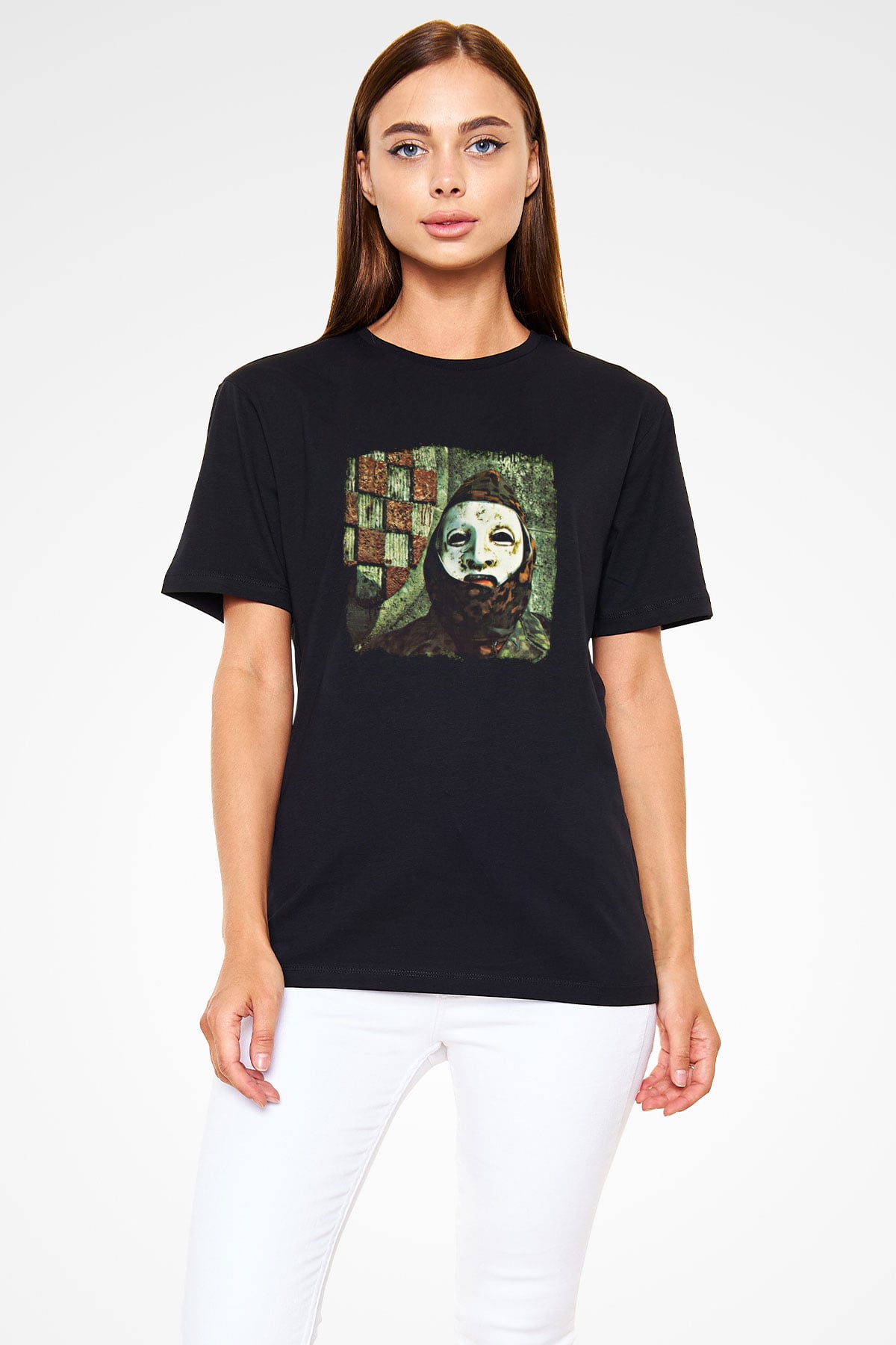 Death in June Baskılı Unisex Siyah Tişört