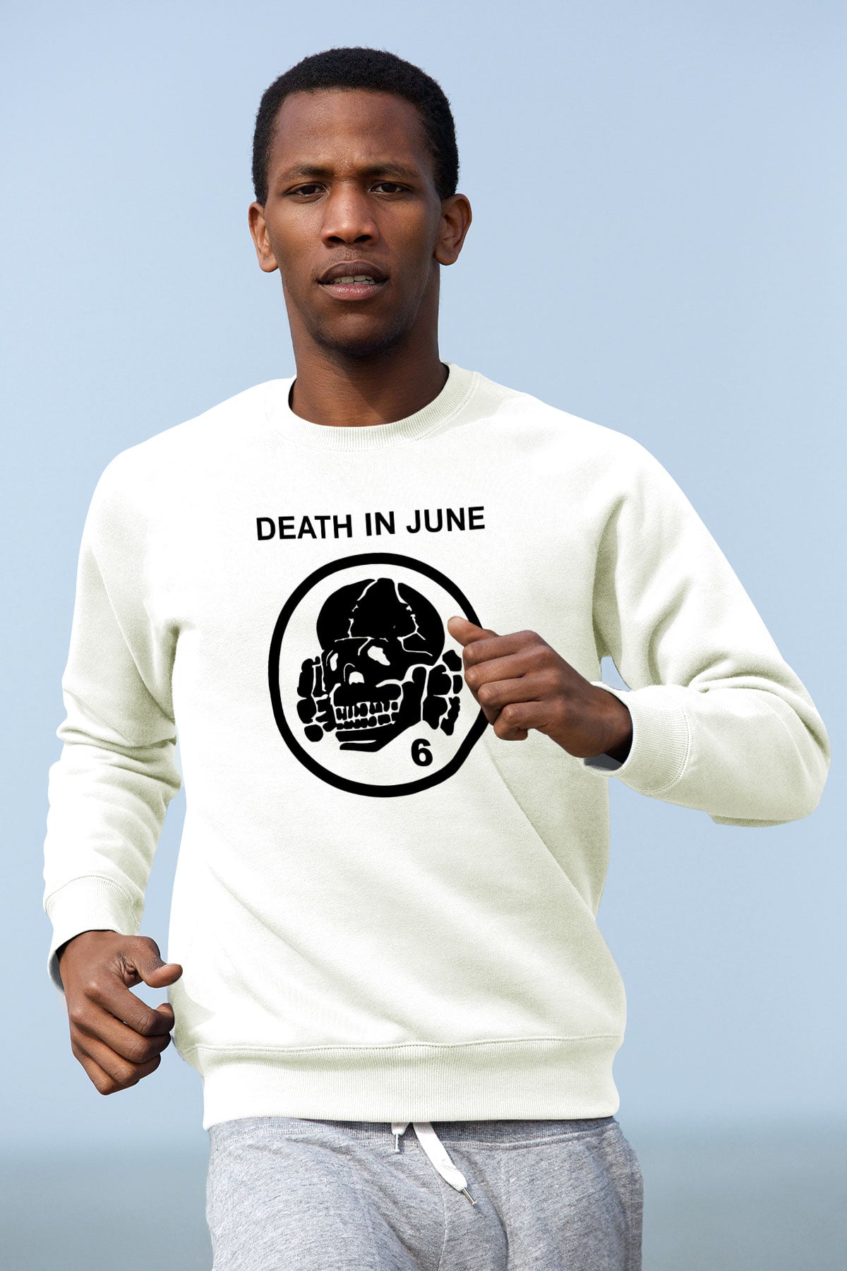 Death in June Beyaz Unisex Sweatshirt