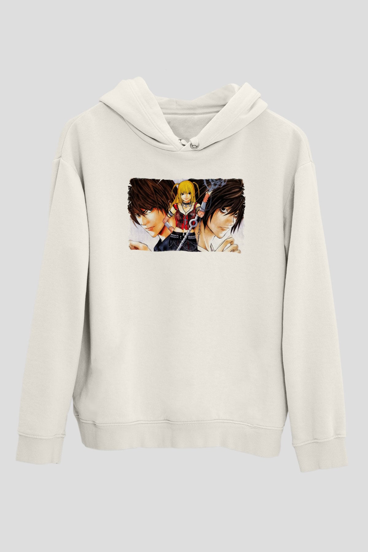 Death Note Beyaz Unisex Hoodie
