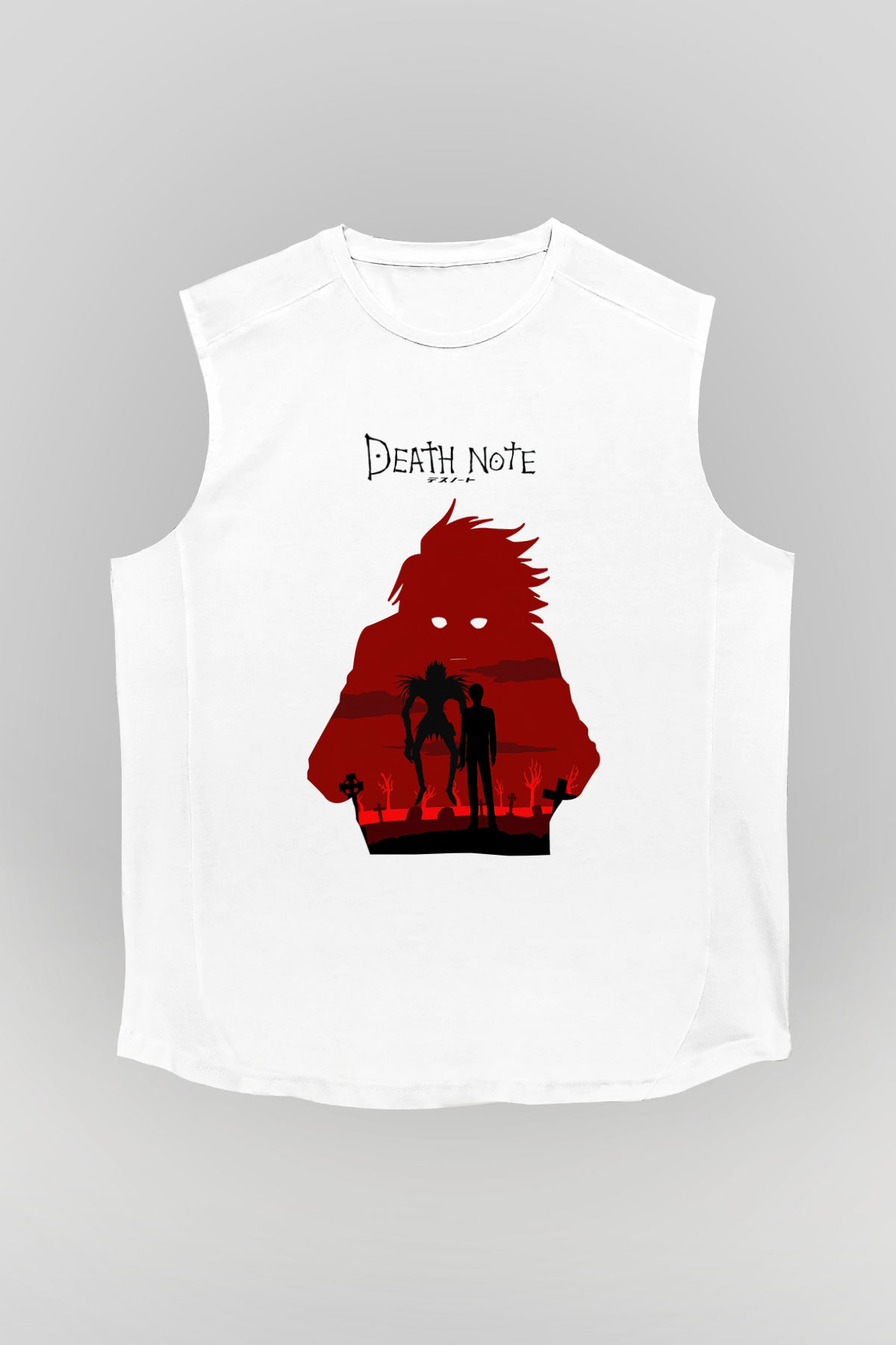 Death Note Beyaz Unisex Kolsuz Tişört