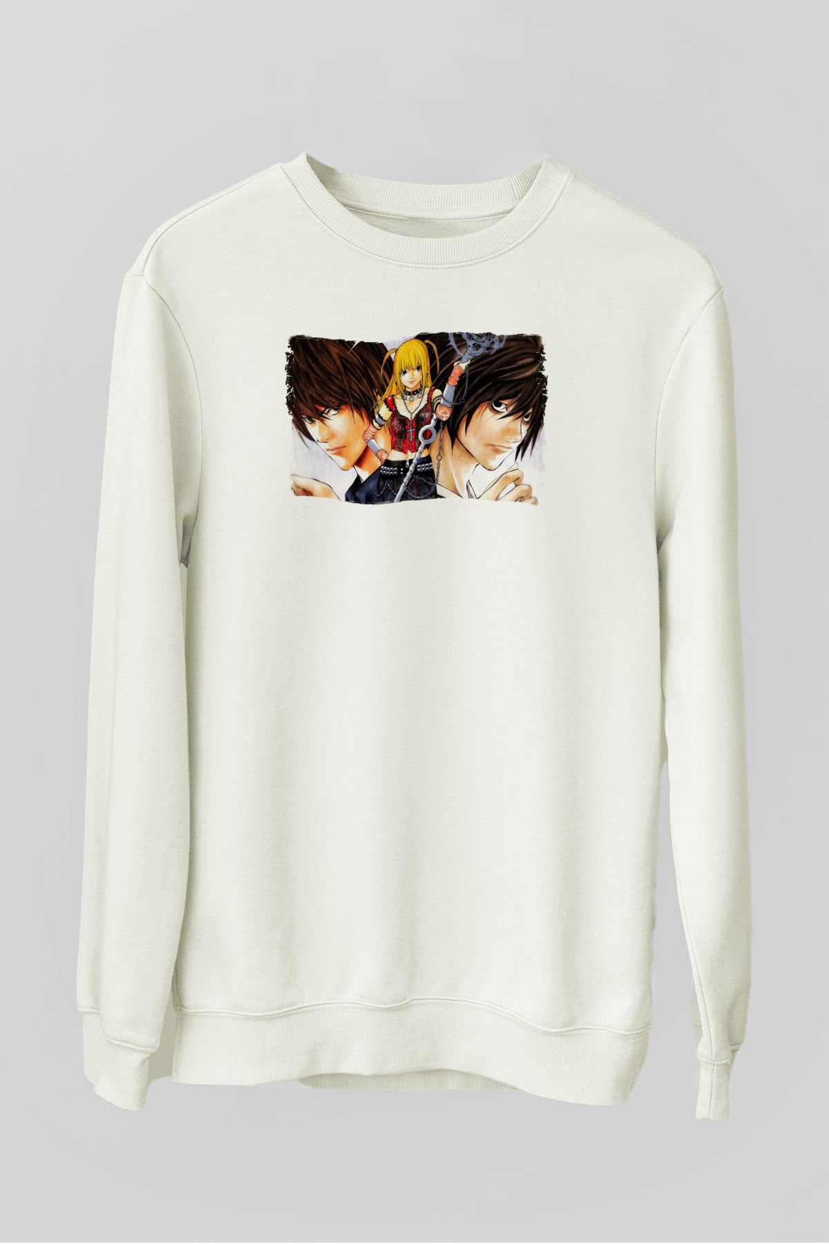 Death Note Beyaz Unisex Sweatshirt