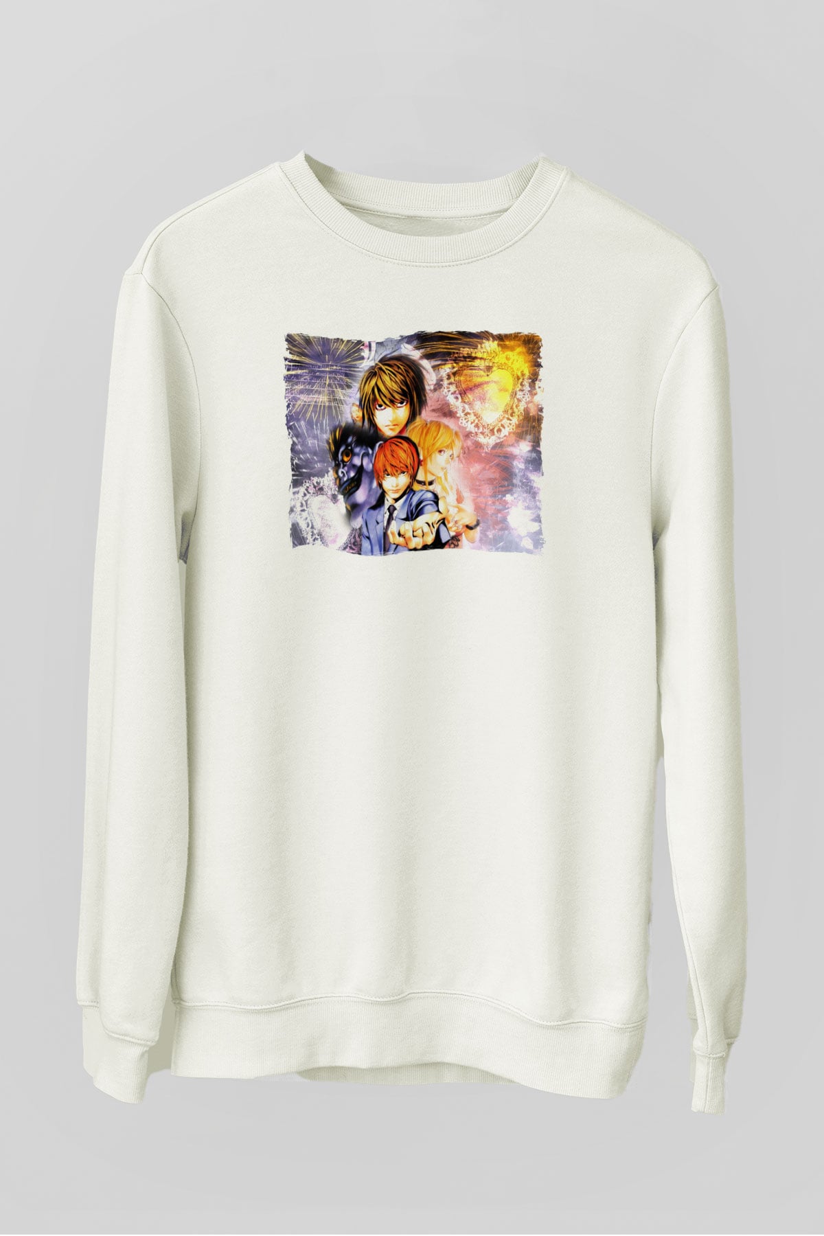 Death Note Beyaz Unisex Sweatshirt