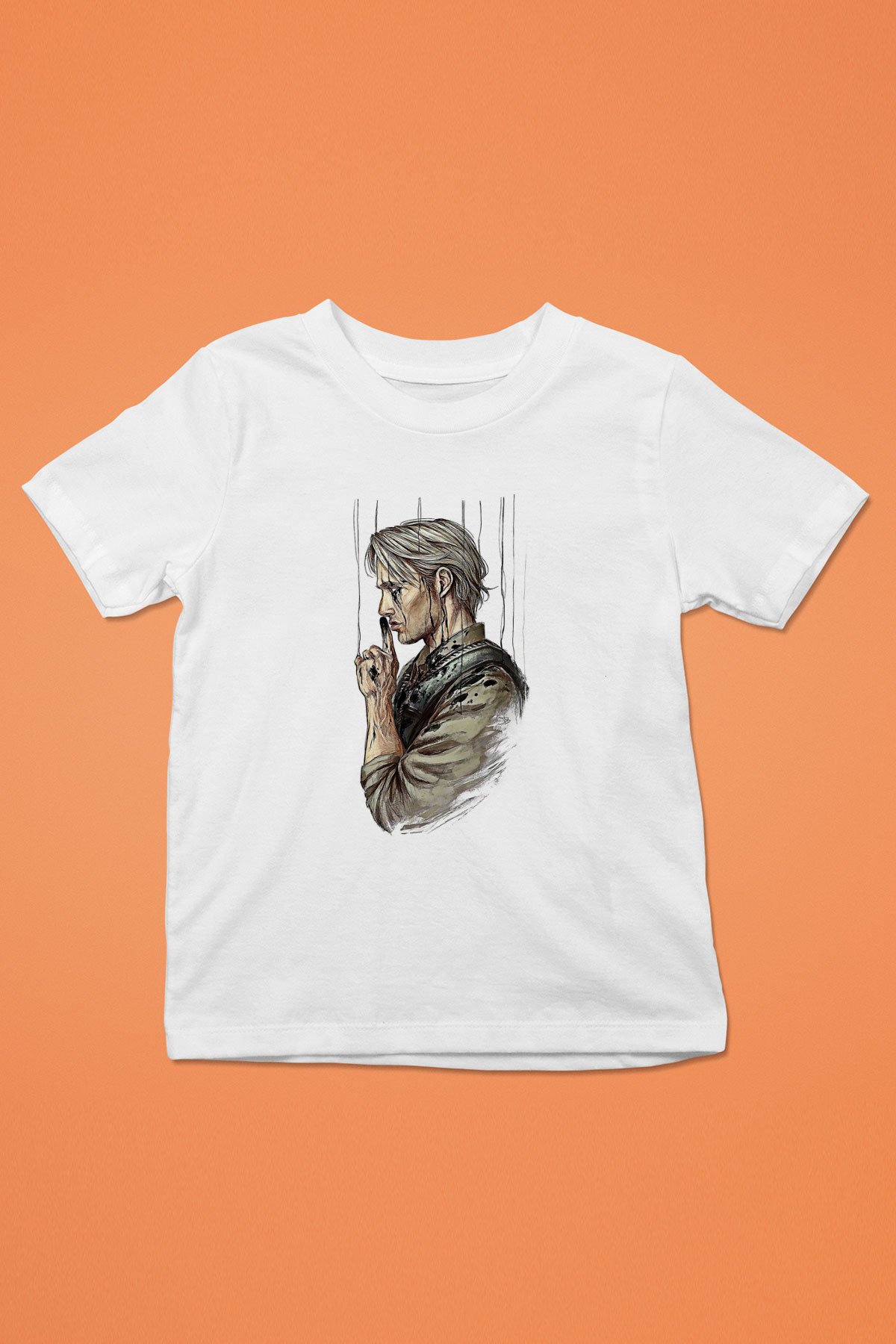 Death Stranding Baskılı Beyaz Unisex Beyaz Çocuk Tişört - Tshirt