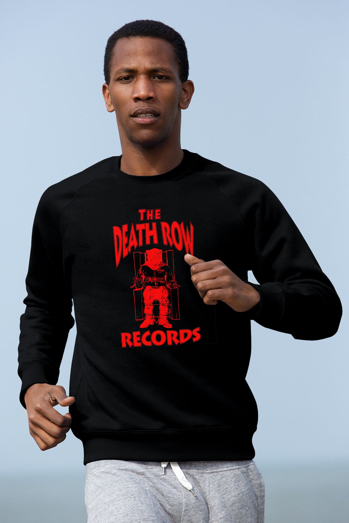 Deathrow Siyah Unisex Sweatshirt