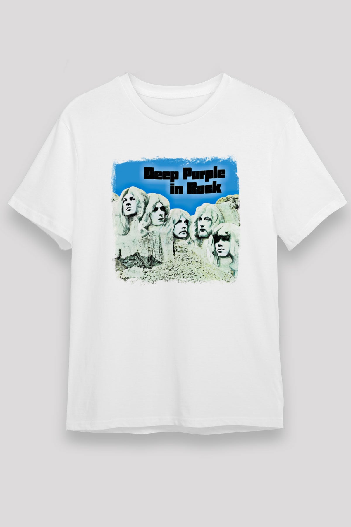 Deep Purple Baskılı Unisex Beyaz Tişört