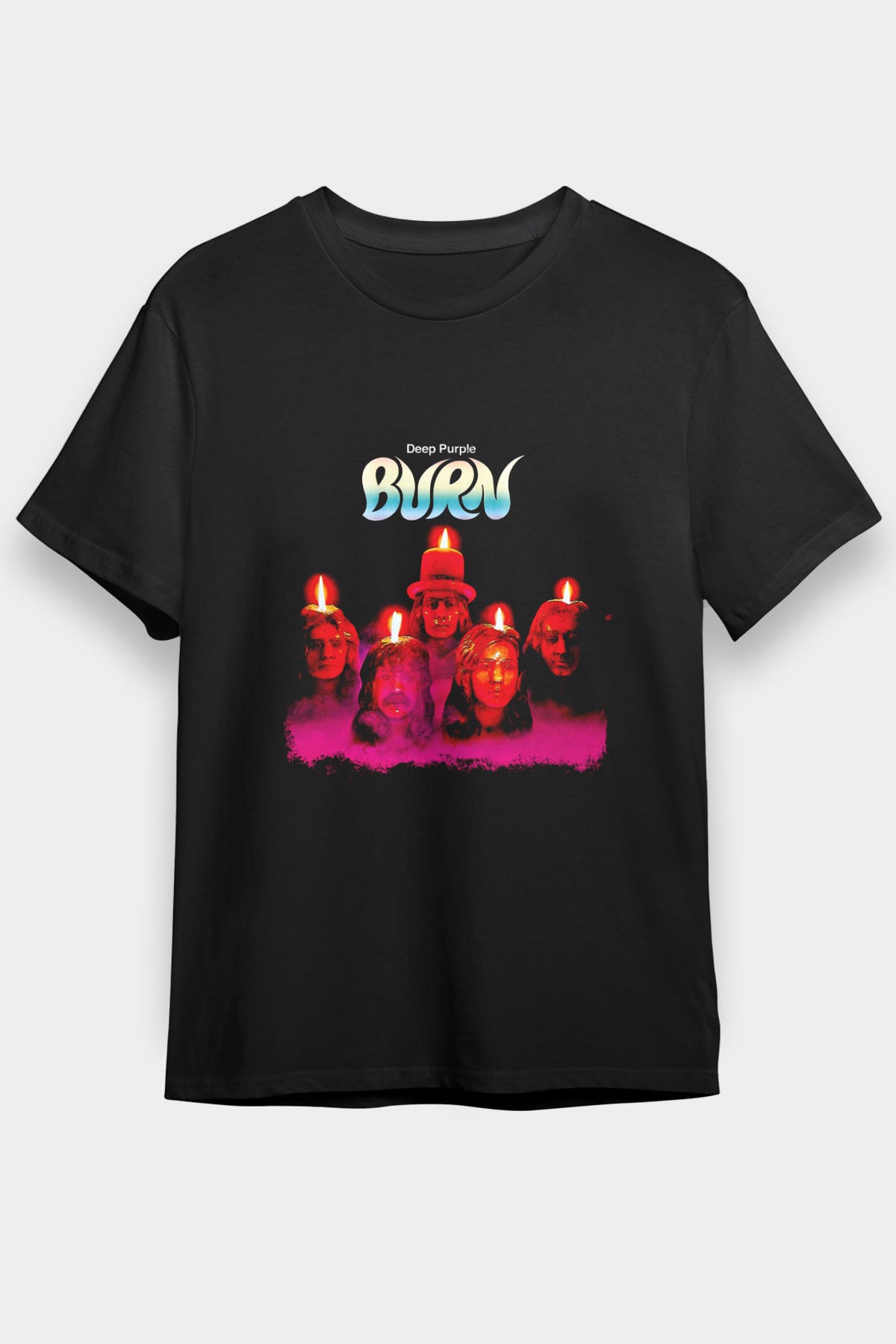 Deep Purple Baskılı Unisex Siyah Tişört