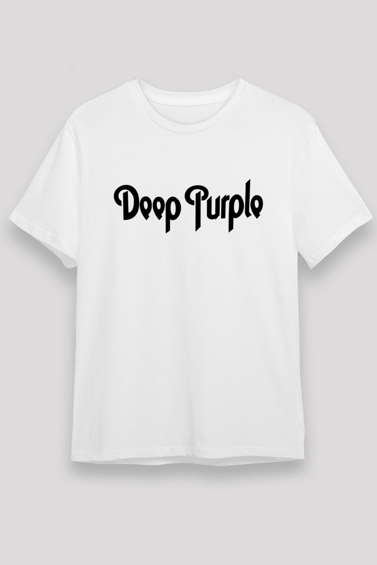 Deep Purple Beyaz Unisex Tişört T-Shirt - TişörtFabrikası