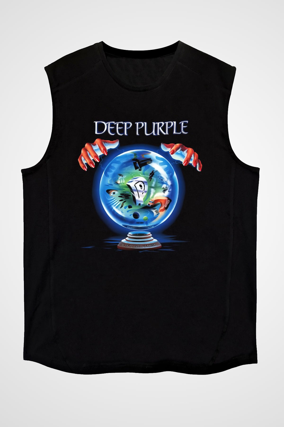Deep Purple Siyah Unisex Kolsuz Tişört