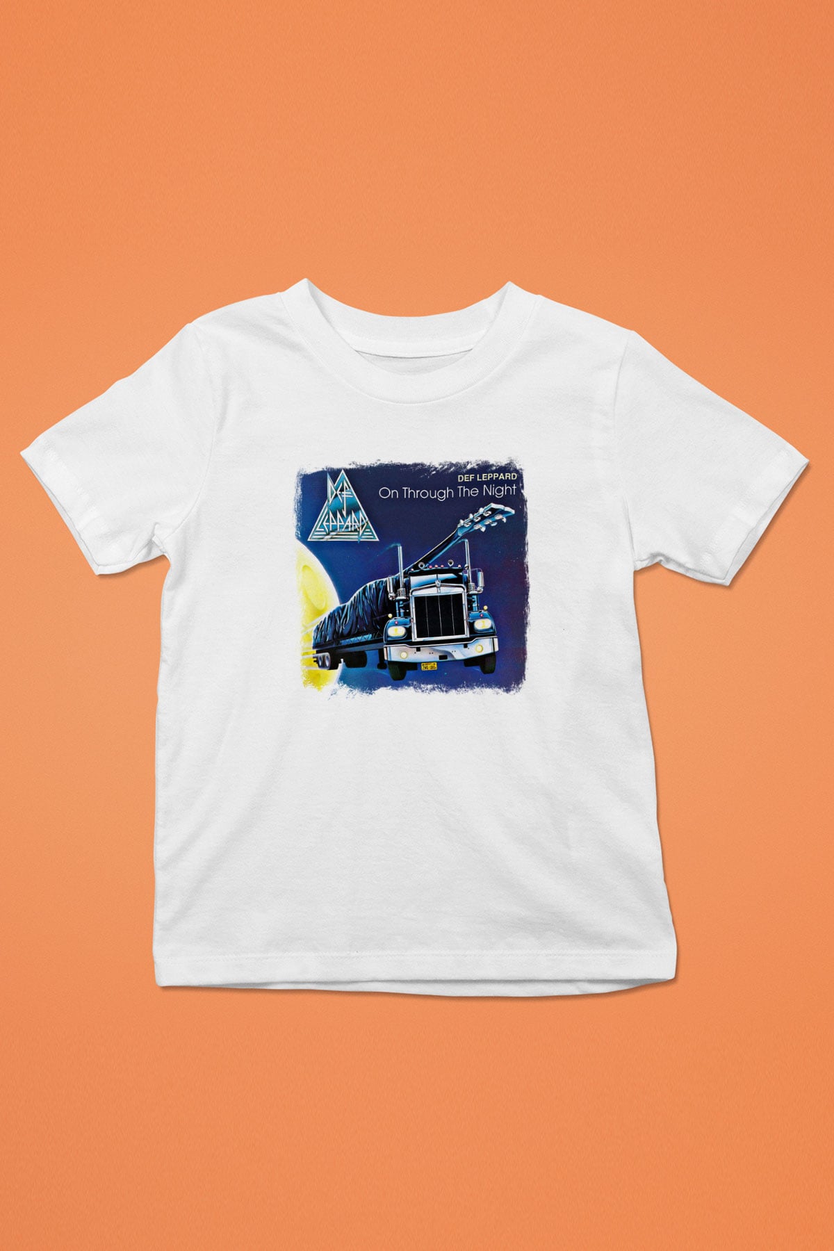 Def Leppard Baskılı Unisex Beyaz Çocuk Tişört