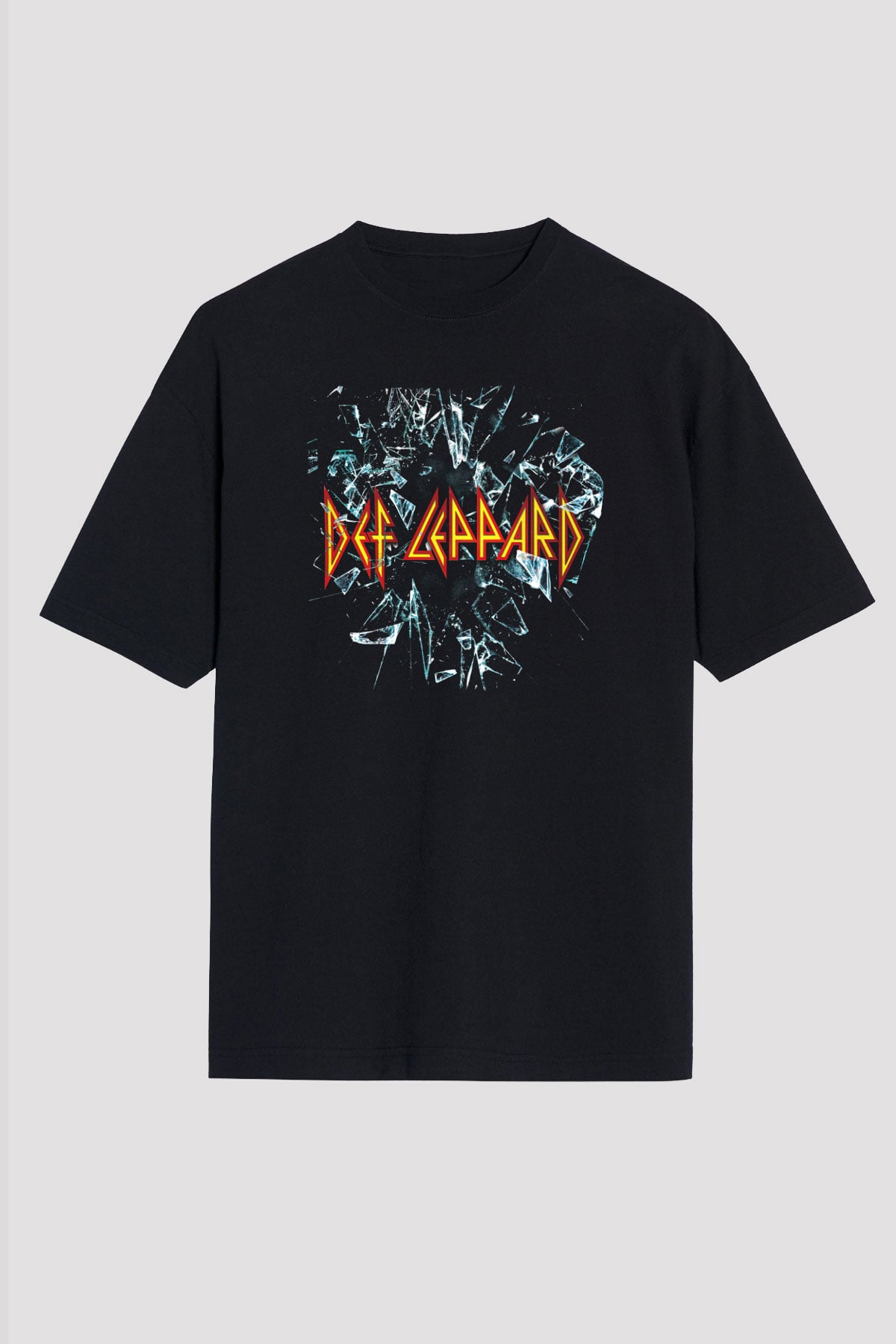 Def Leppard Siyah Unisex Oversize Tişört T-Shirt