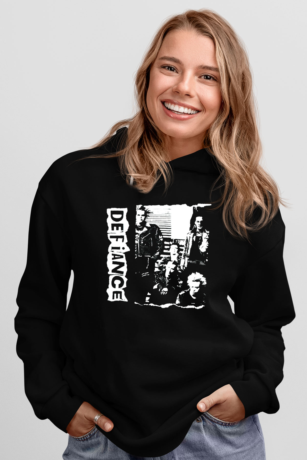 Defiance Siyah Unisex Hoodie