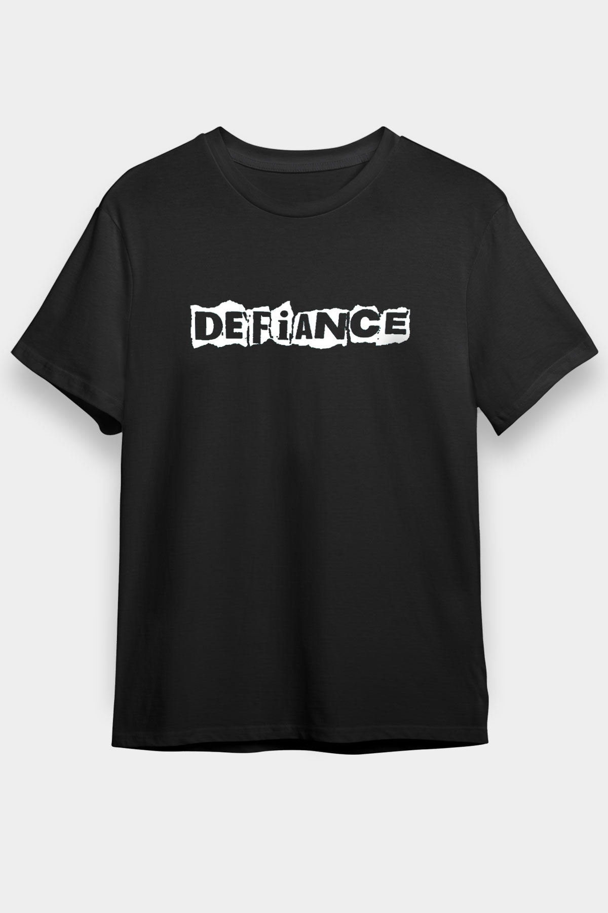 Defiance Siyah Unisex Tişört T-Shirt - TişörtFabrikası