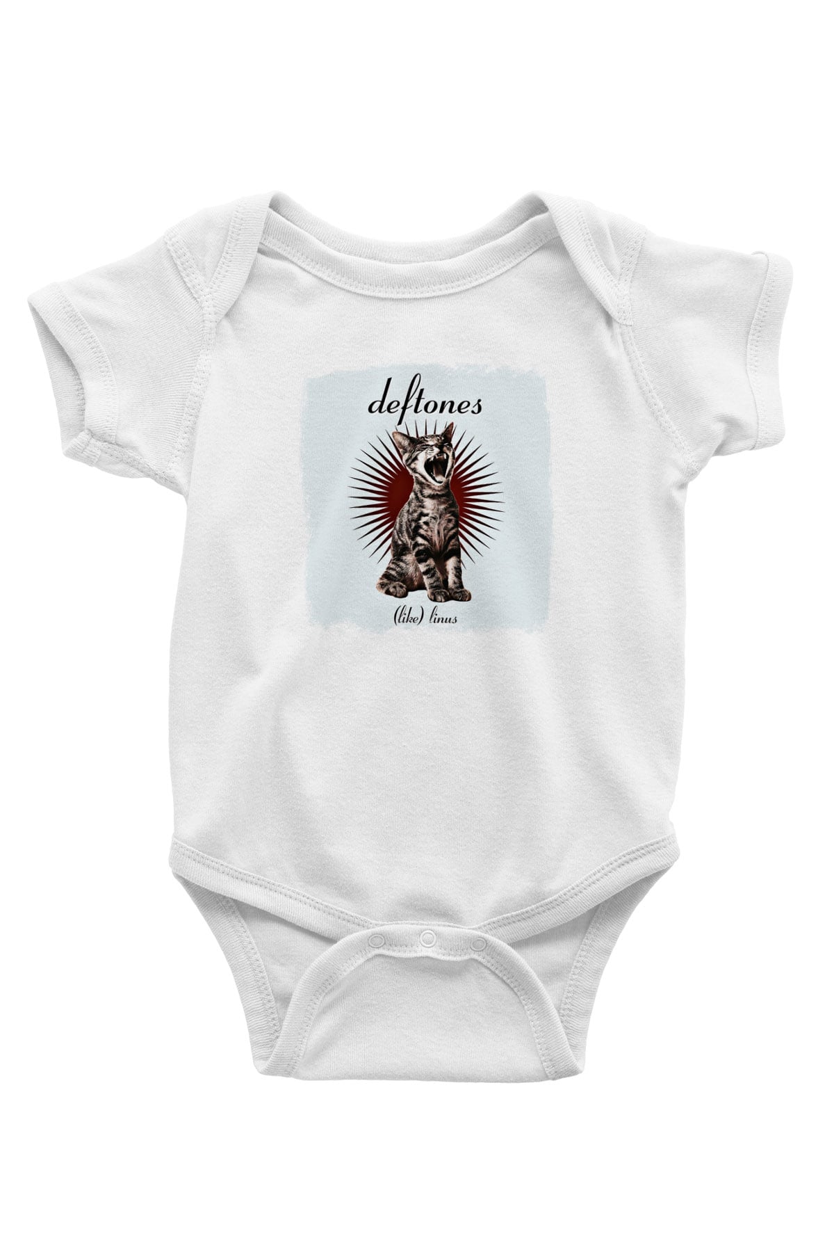 Deftones Baskılı Unisex Beyaz Bebek Body - Zıbın