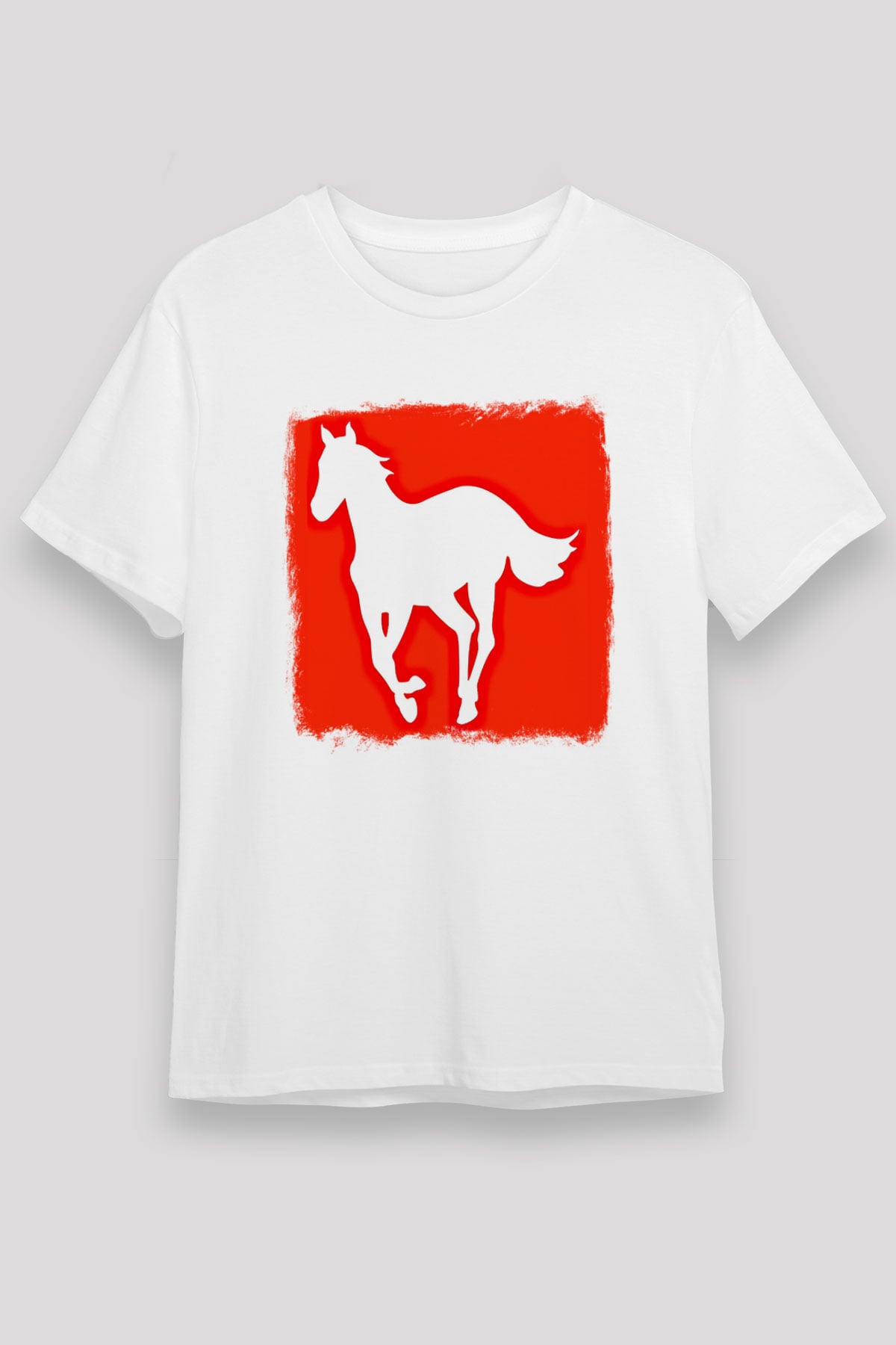 Deftones Baskılı Unisex Beyaz Tişört
