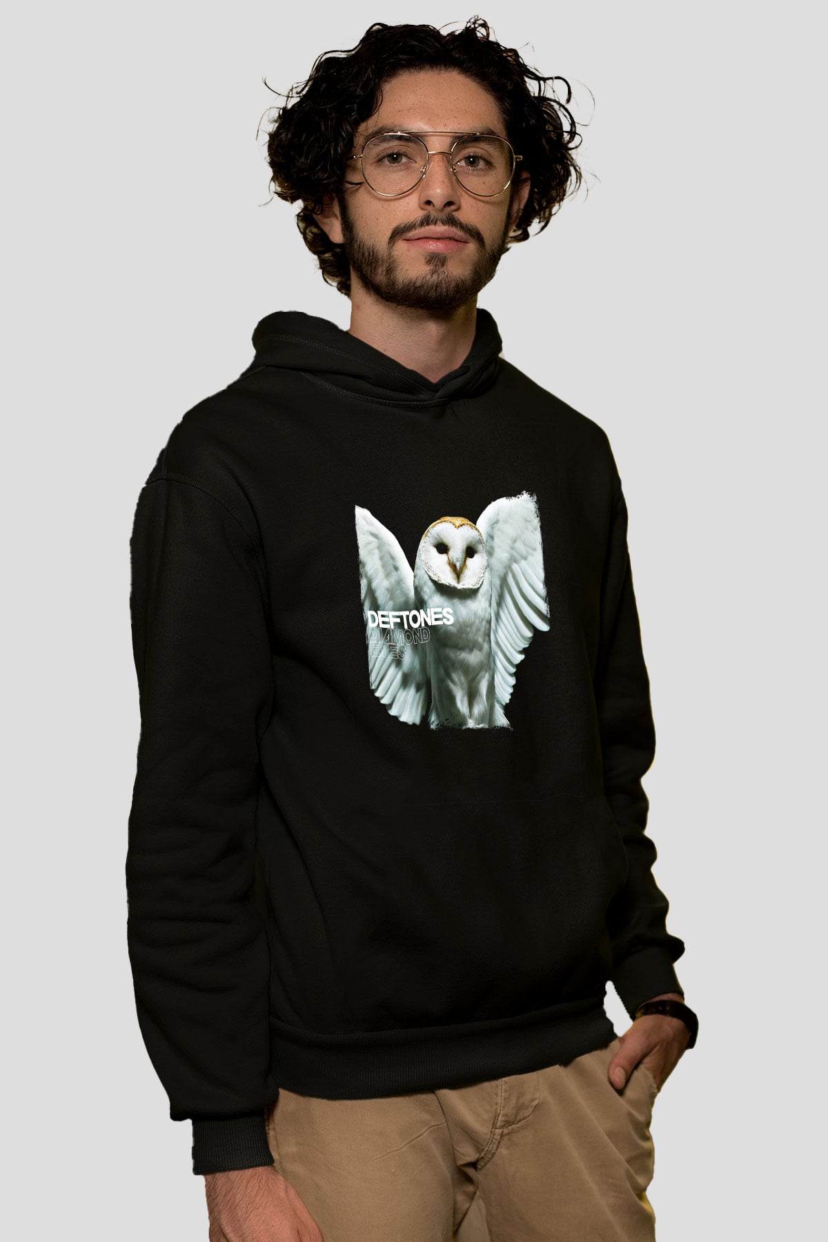 Deftones Baskılı Unisex Siyah Hoodie